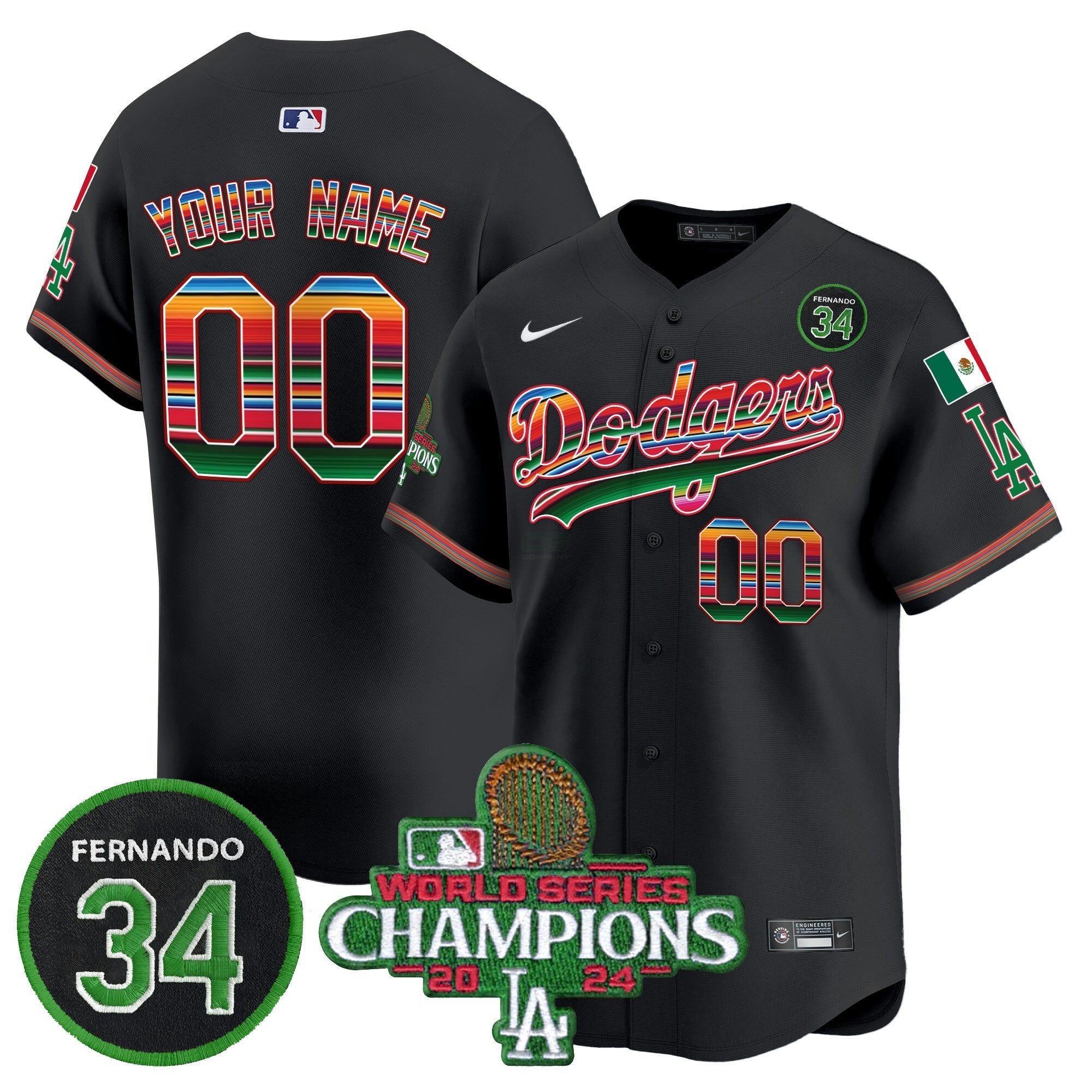 Camisa MLB Mexico 2024 World Series Champions Vapor Premier Limited Jersey V2