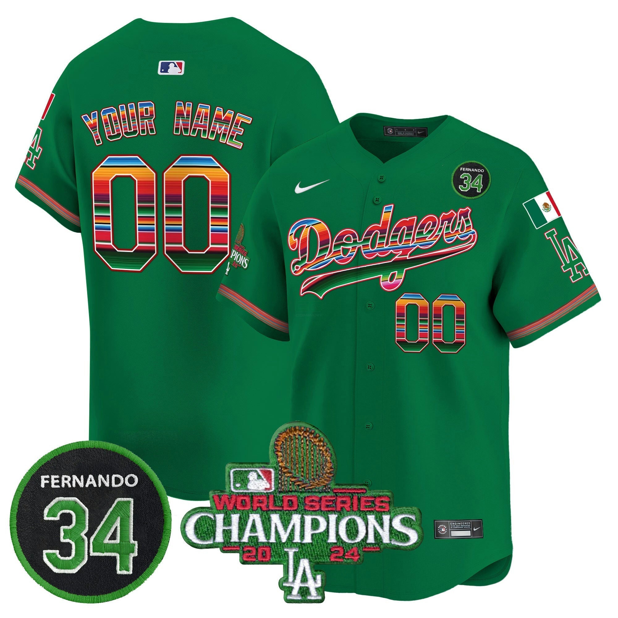 Camisa MLB Mexico 2024 World Series Champions Vapor Premier Limited Jersey V2