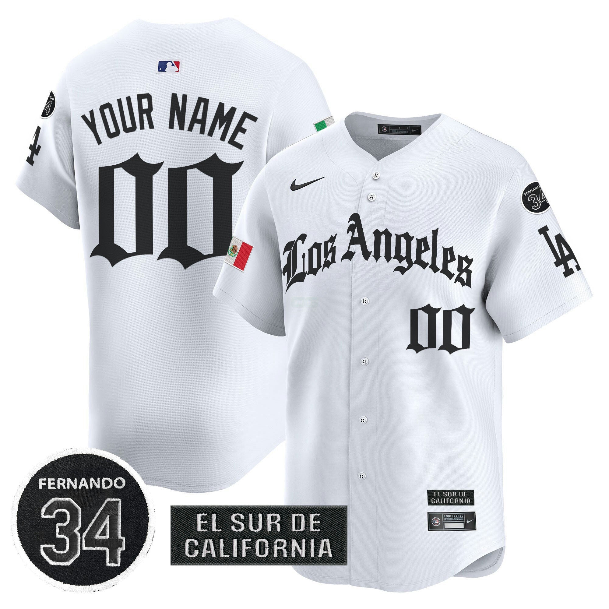 Camisa MLB Mexico 2025 LA Gothic Style Vapor Premier Limited Jersey