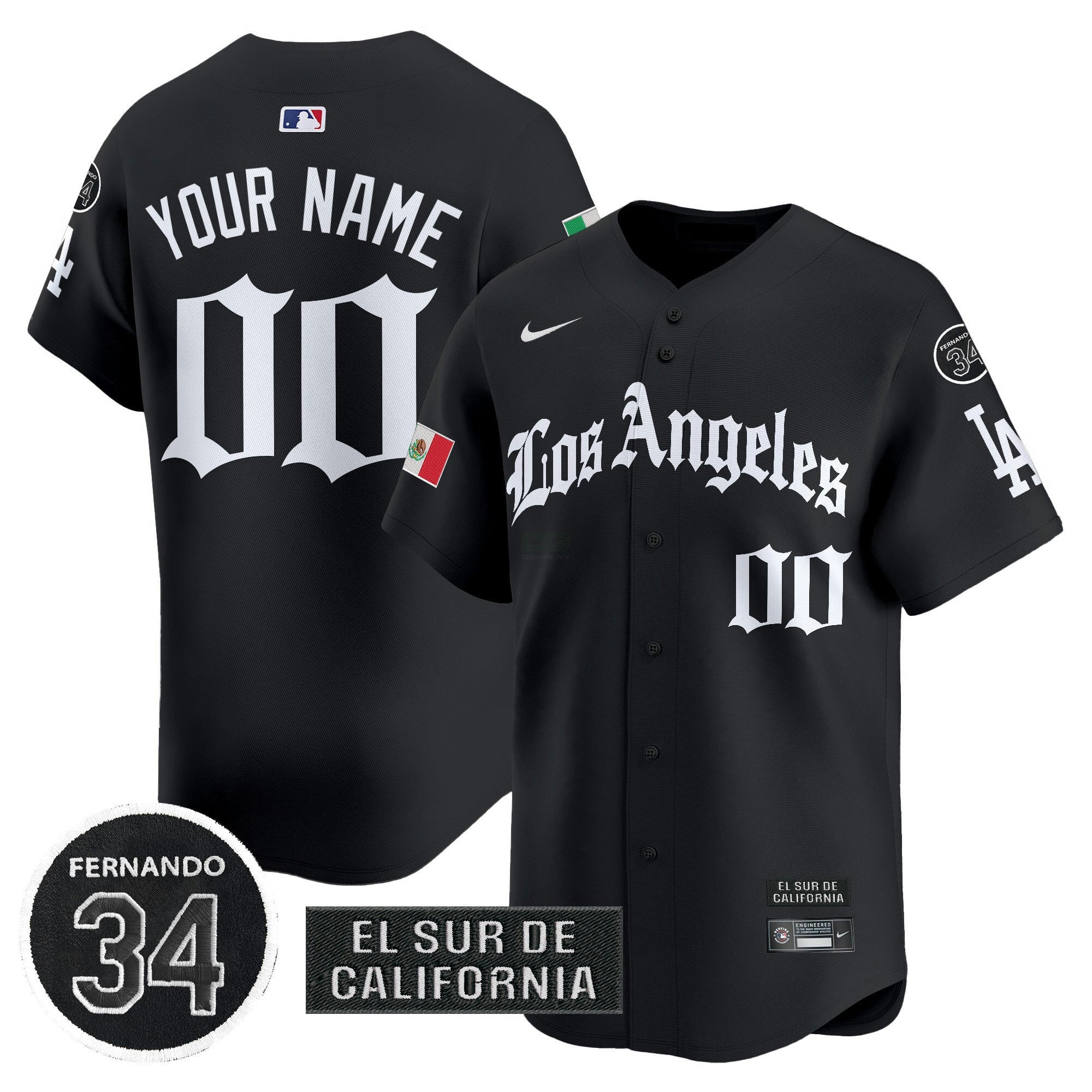 Camisa MLB Mexico 2025 LA Gothic Style Vapor Premier Limited Jersey