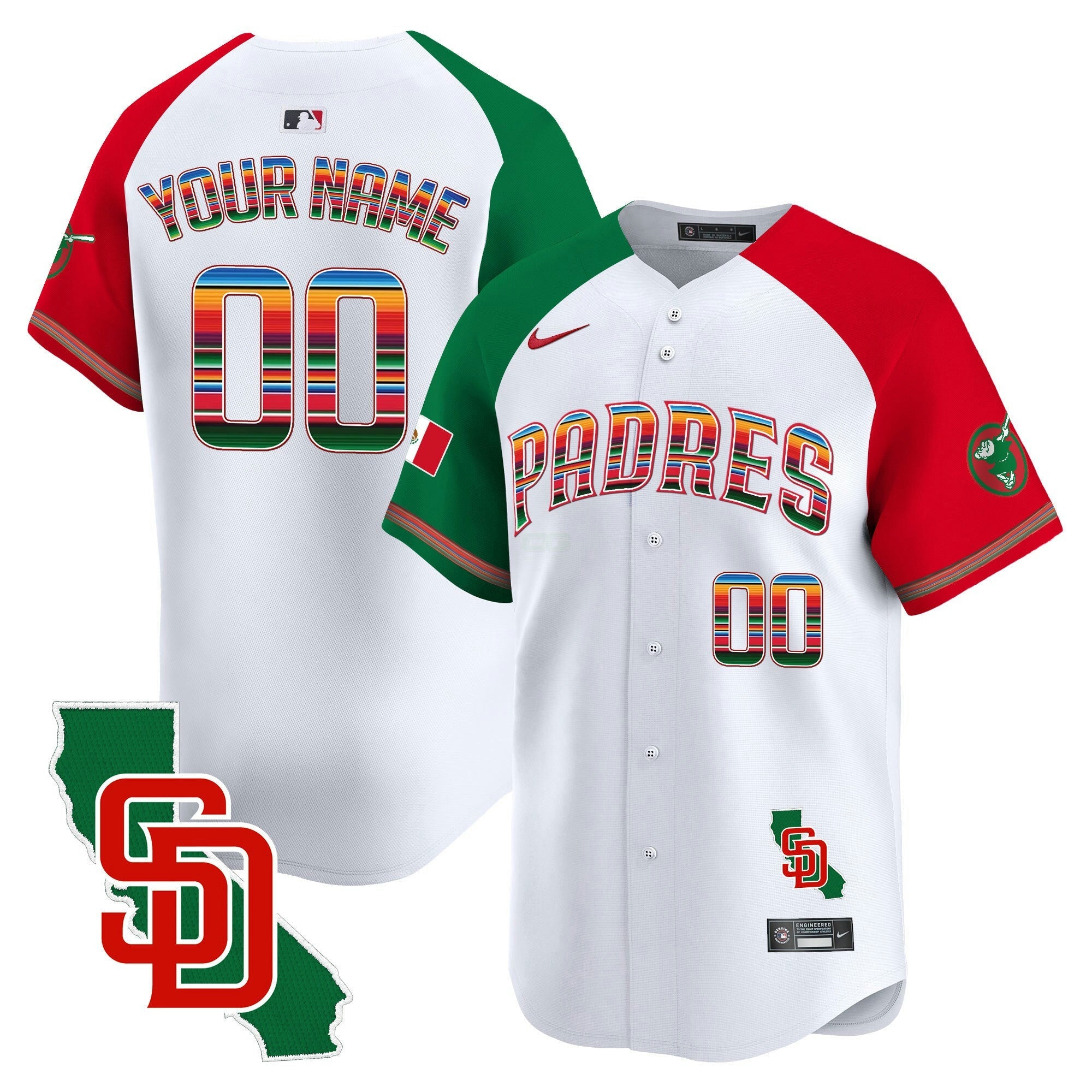 Camisa MLB Mexico California Patch Vapor Premier Limited Jersey