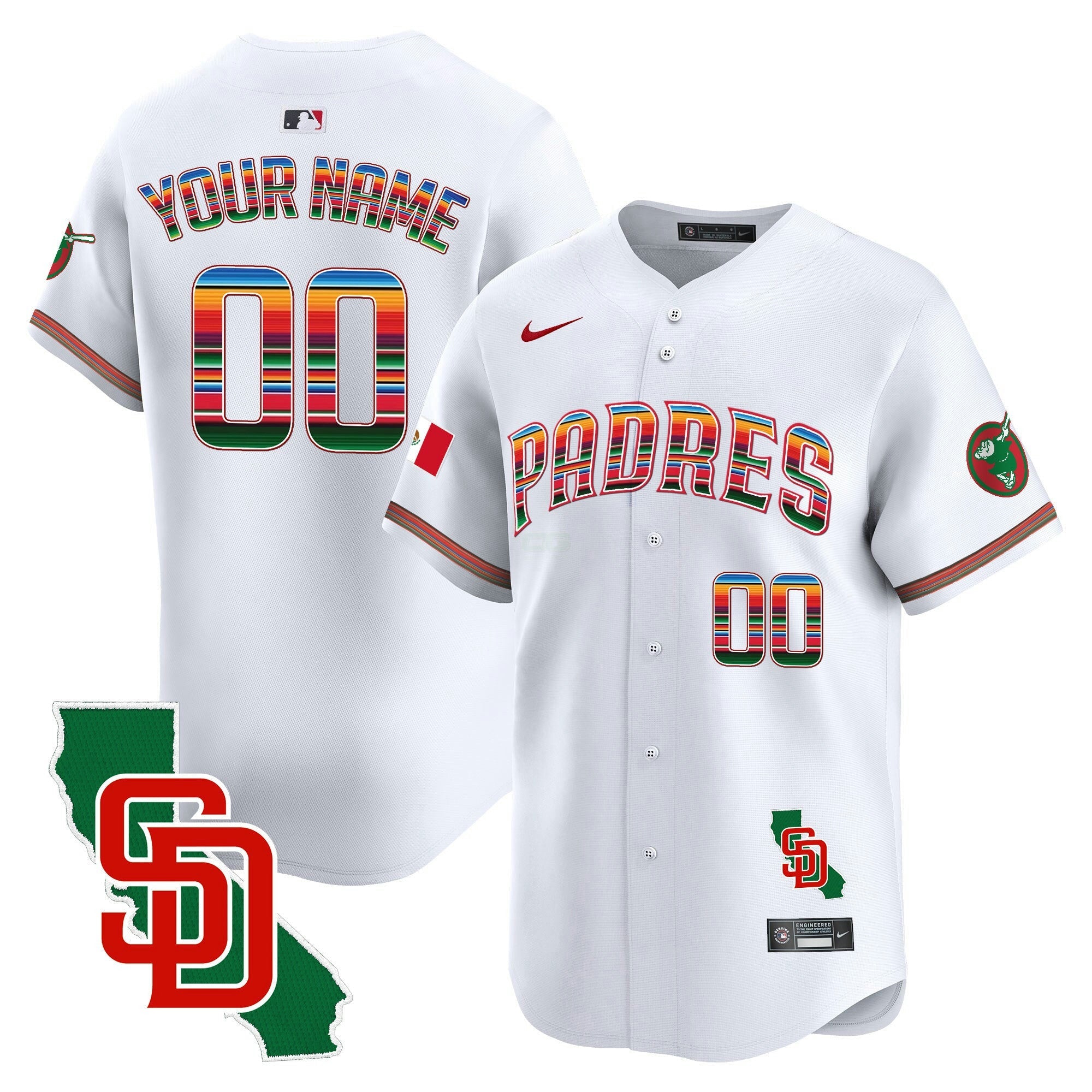 Camisa MLB Mexico California Patch Vapor Premier Limited Jersey