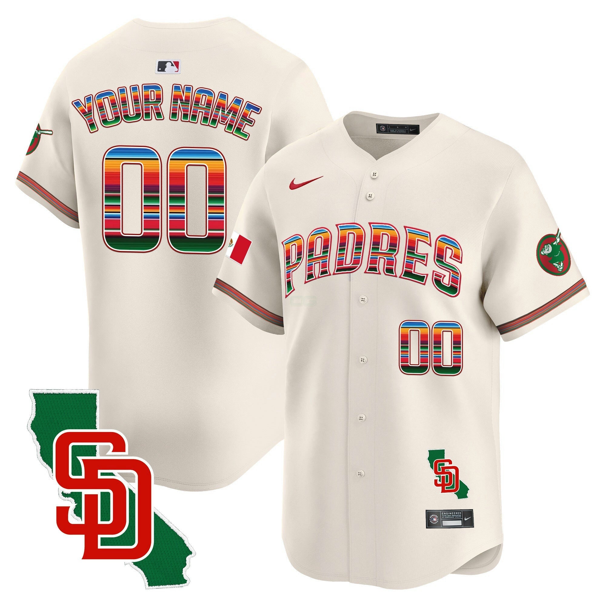 Camisa MLB Mexico California Patch Vapor Premier Limited Jersey