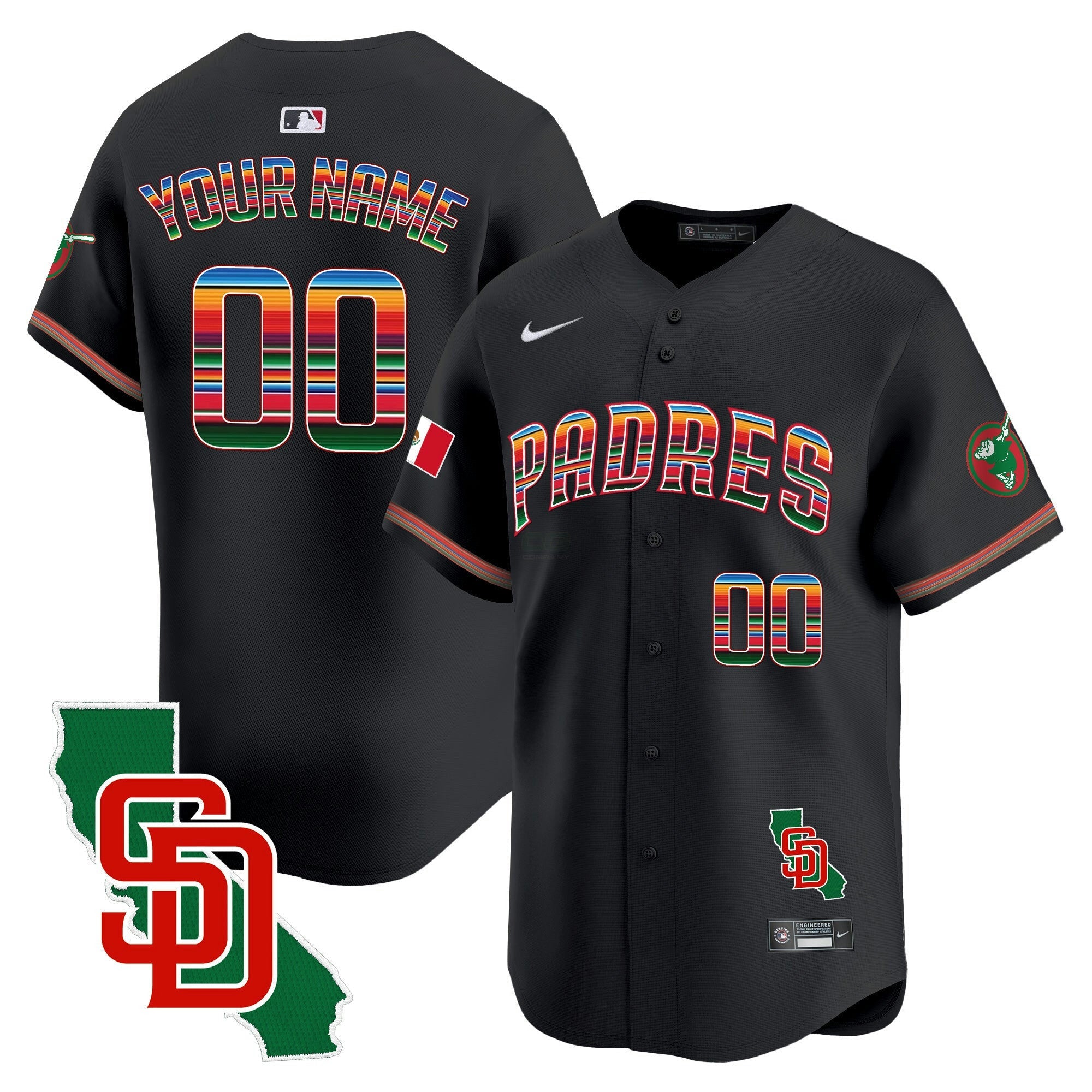 Camisa MLB Mexico California Patch Vapor Premier Limited Jersey