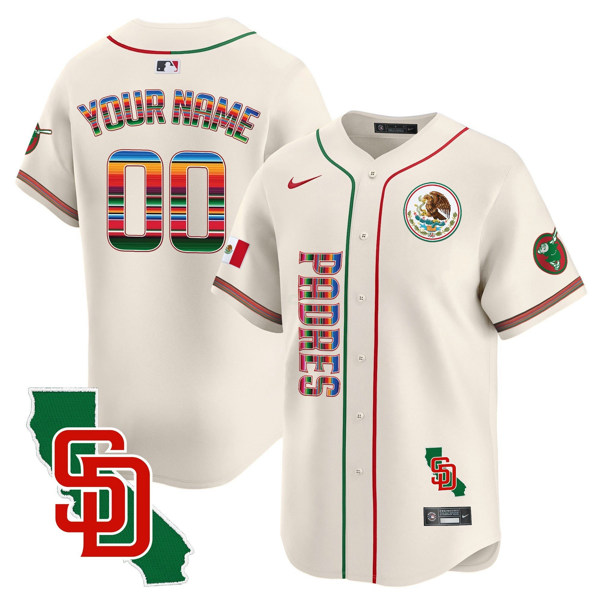 Camisa MLB Mexico California Patch Vapor Premier Limited Jersey V2