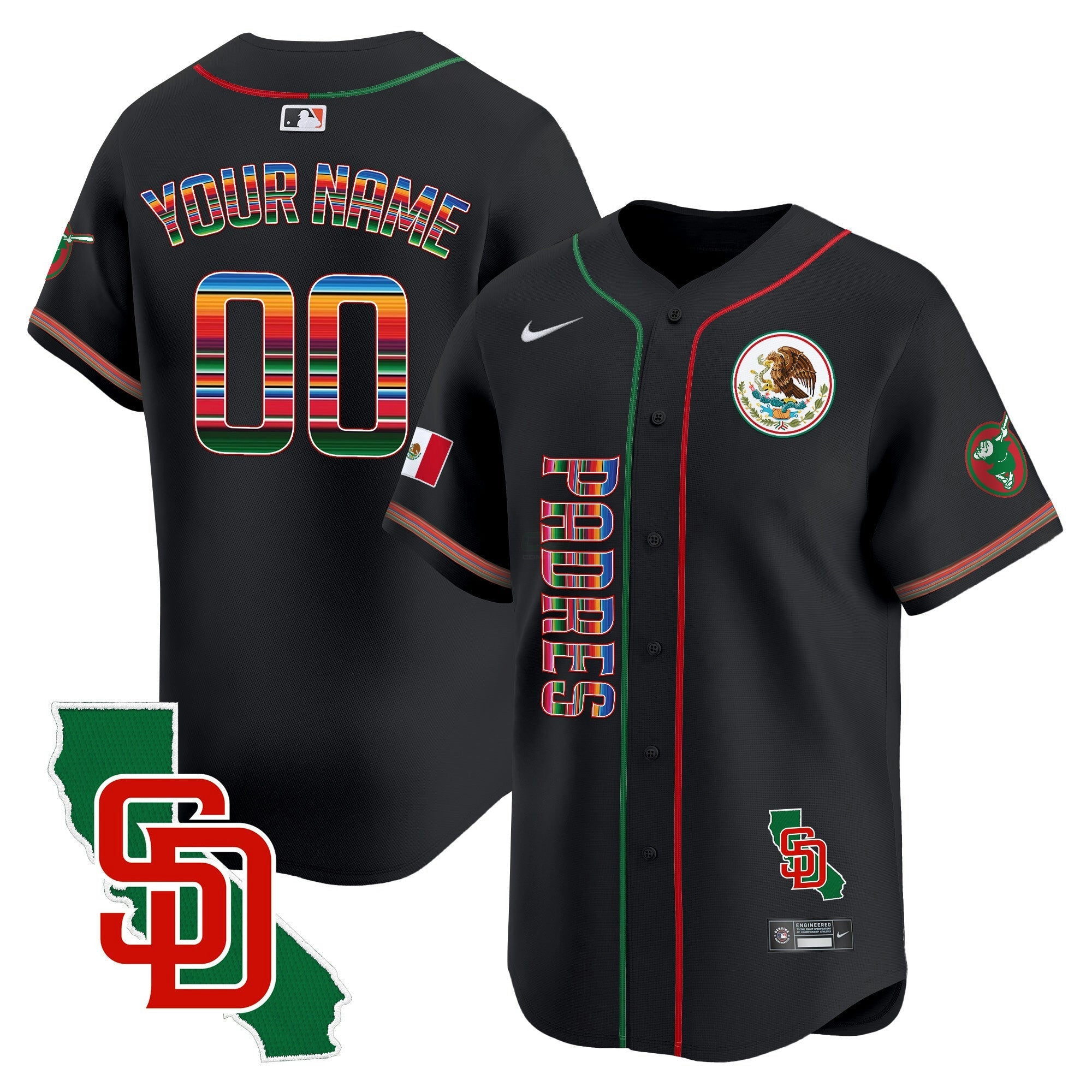 Camisa MLB Mexico California Patch Vapor Premier Limited Jersey V2