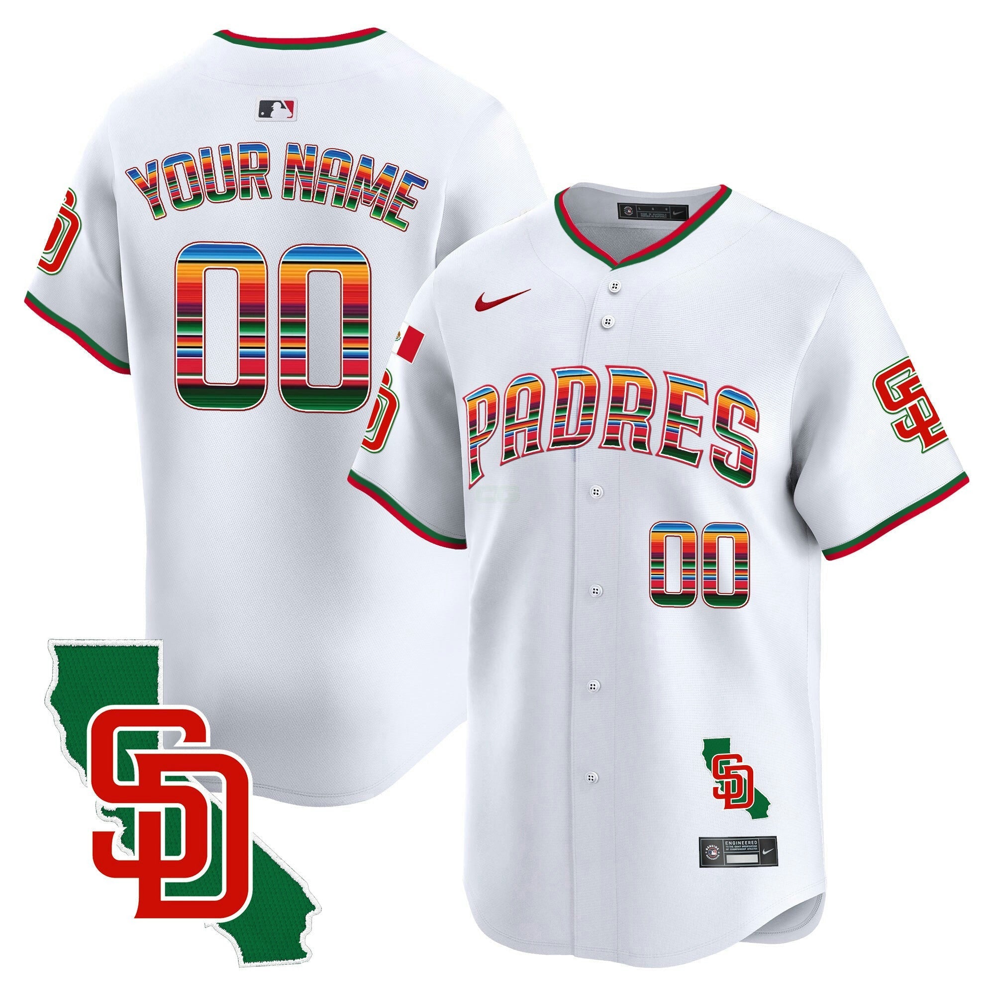 Camisa MLB Mexico California Patch Vapor Premier Limited Jersey V3