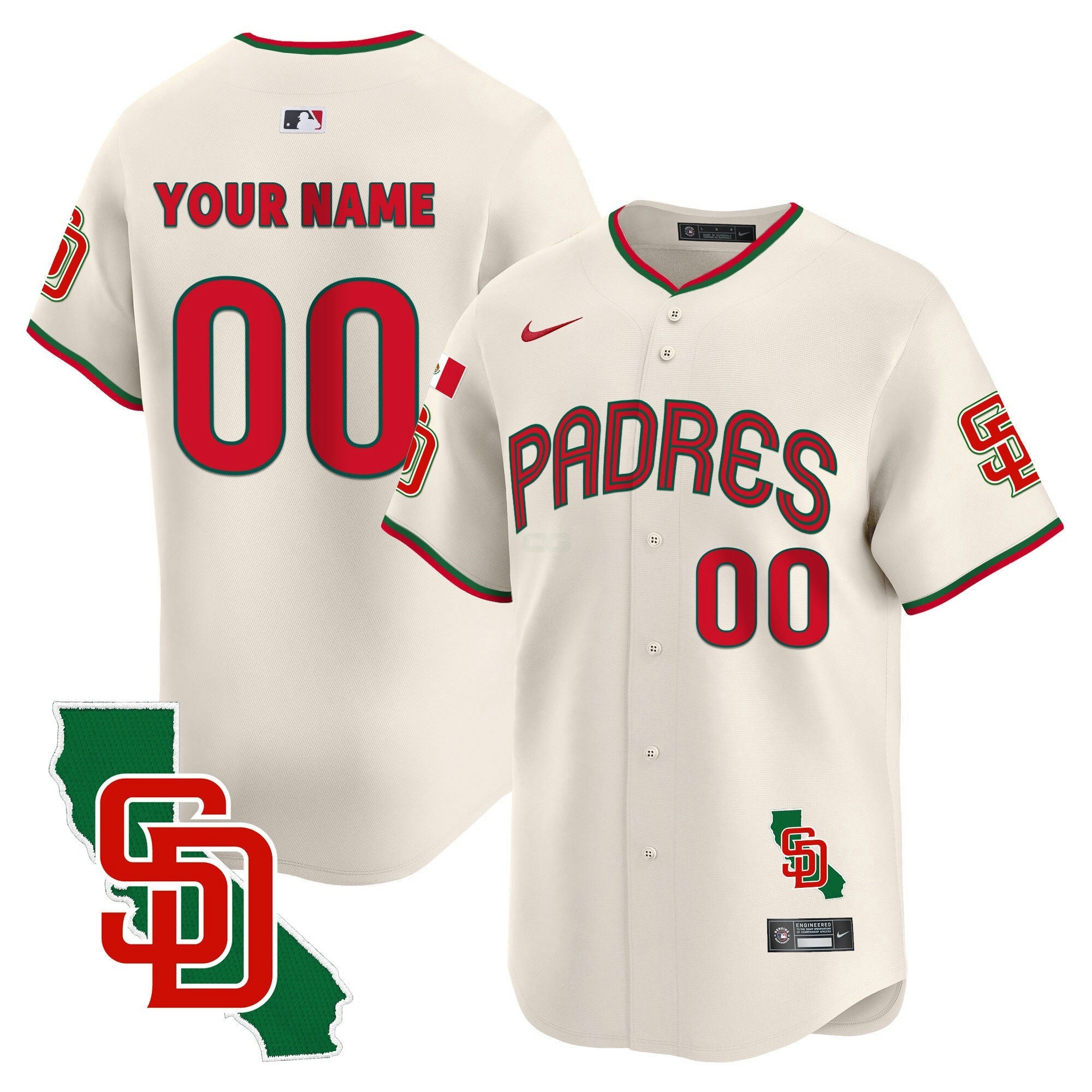 Camisa MLB Mexico California Patch Vapor Premier Limited Jersey V4