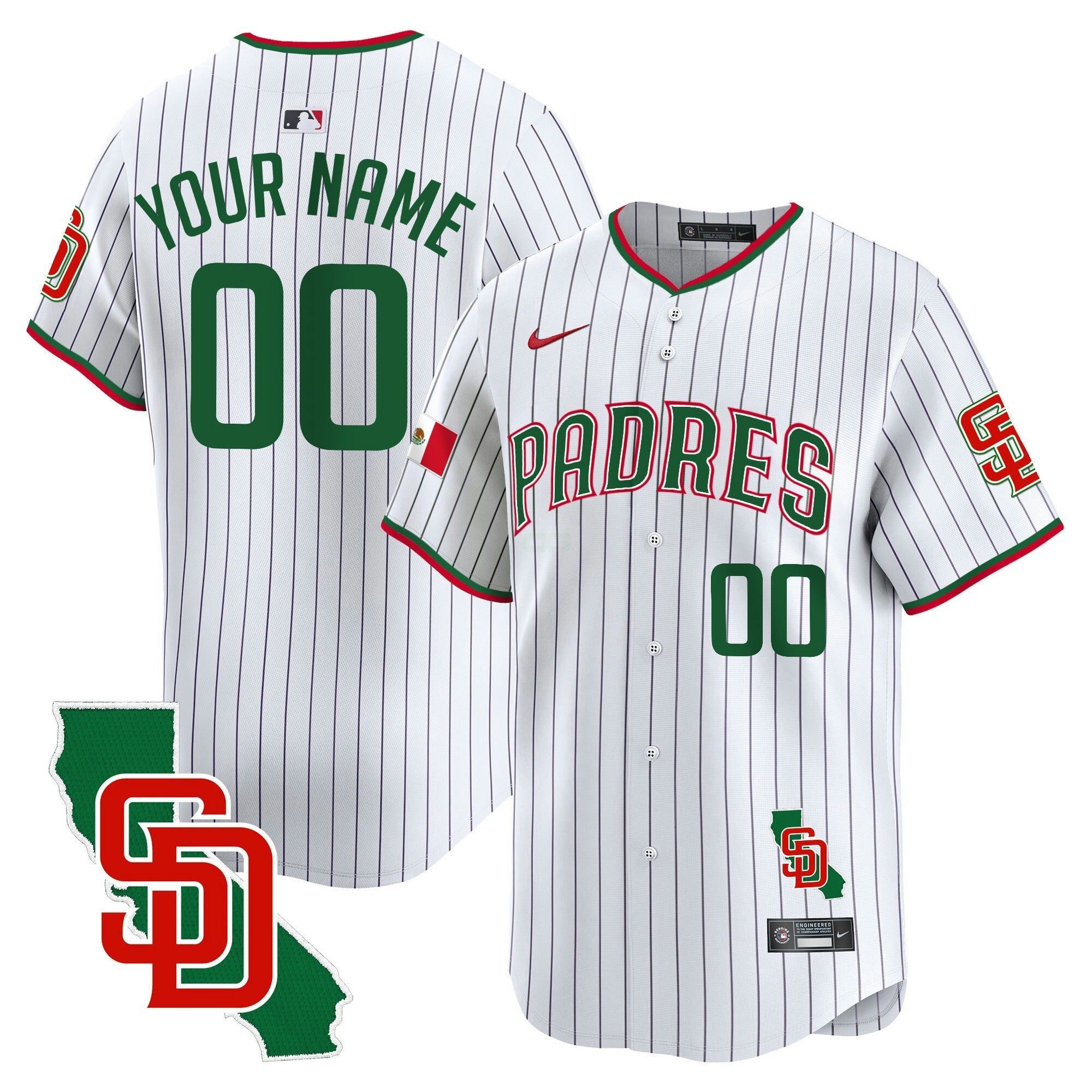 Camisa MLB Mexico California Patch Vapor Premier Limited Jersey V5
