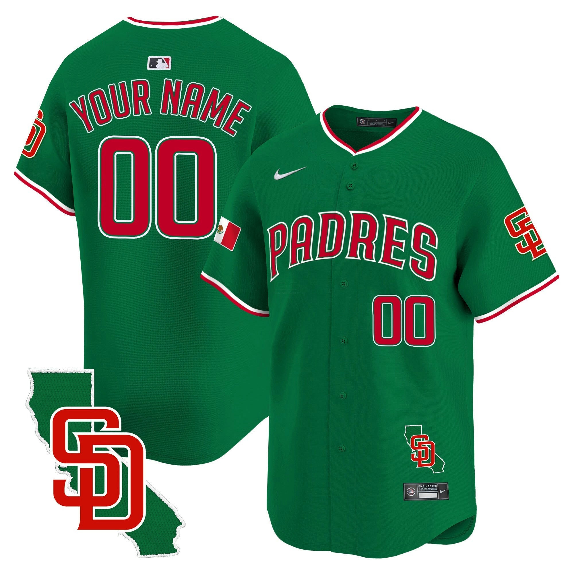 Camisa MLB Mexico California Patch Vapor Premier Limited Jersey V5