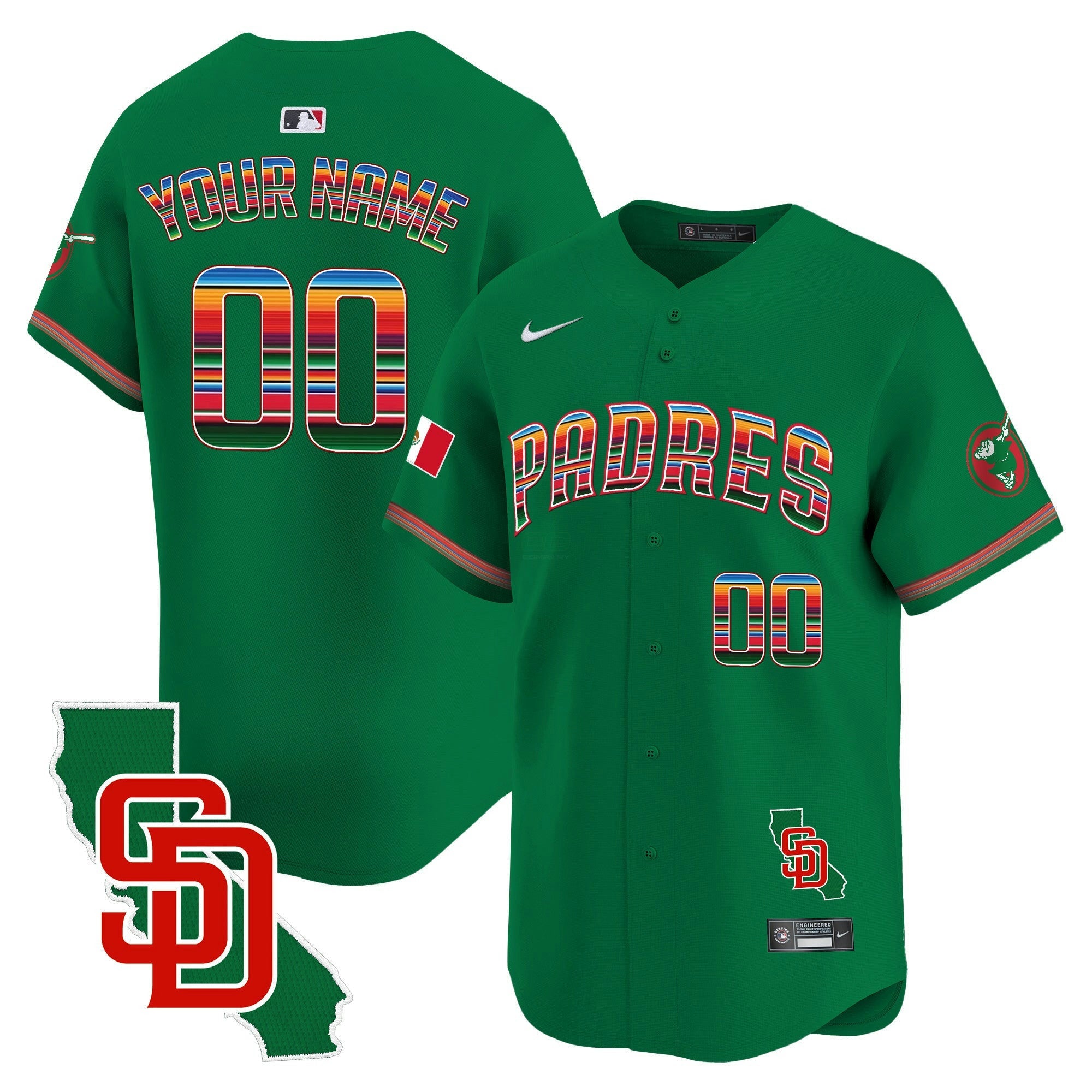 Camisa MLB Mexico California Patch Vapor Premier Limited Jersey