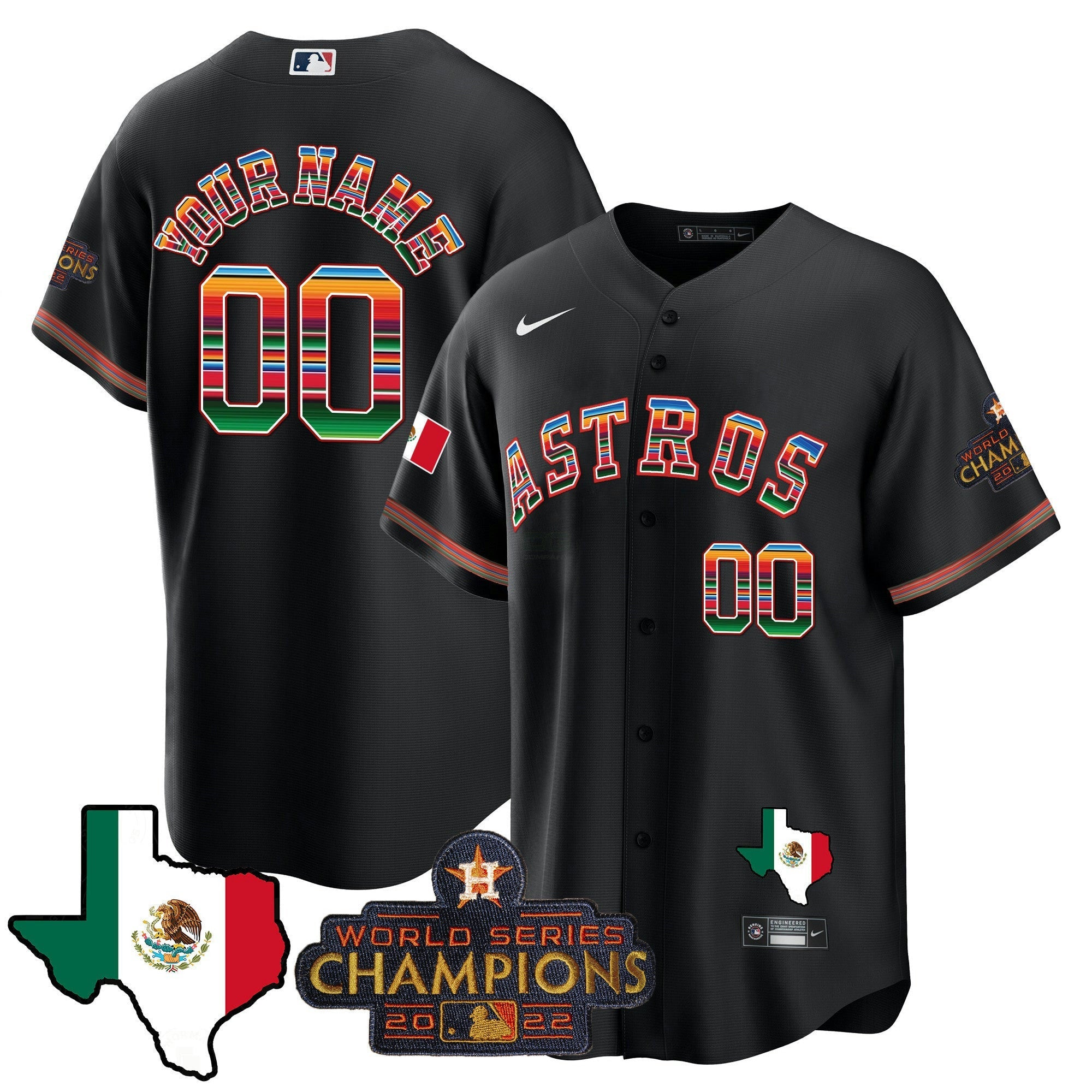 Camisa MLB Mexico Texas Map Cool Base Jersey