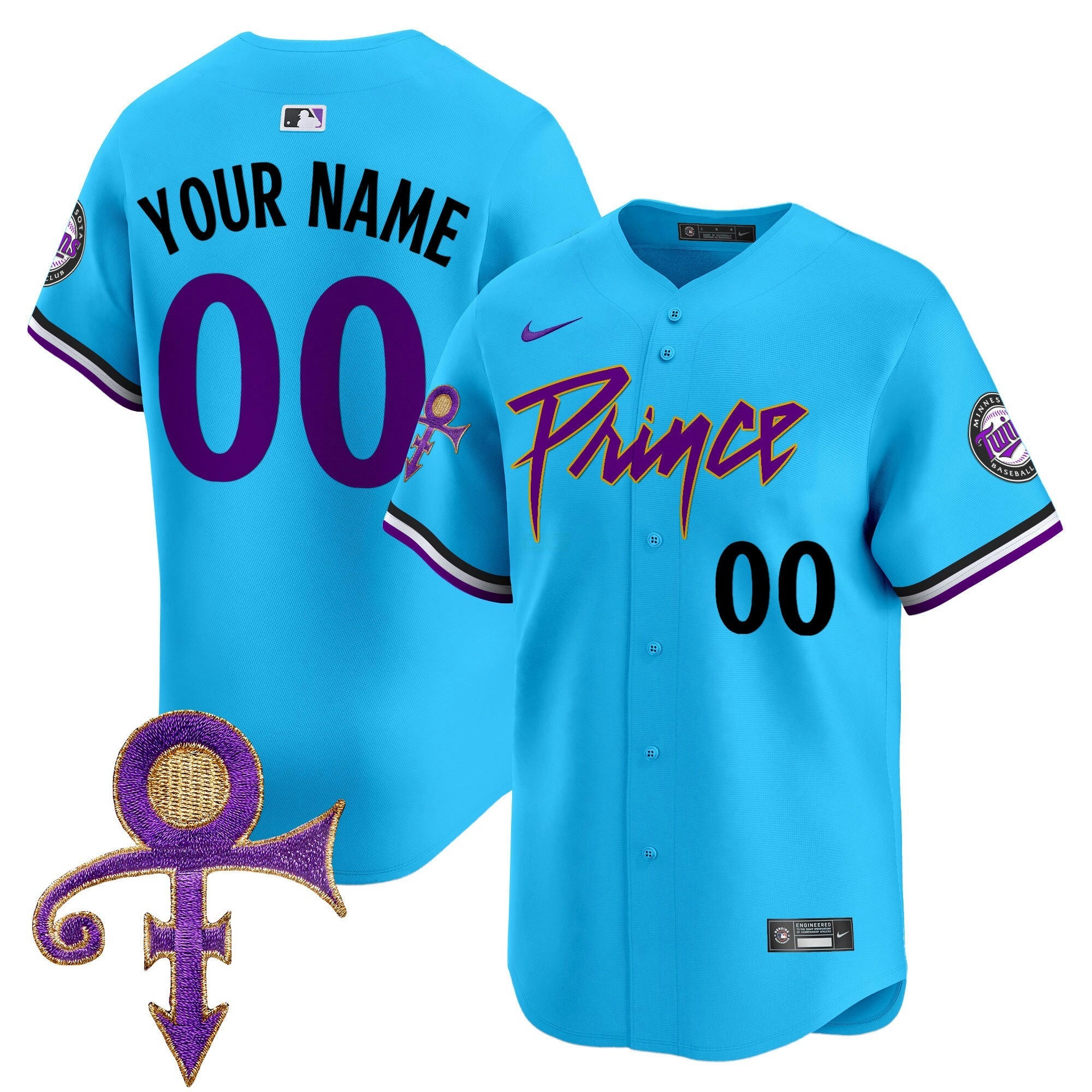 Camisa MLB Minnesota Prince Patch Vapor Premier Limited Jersey