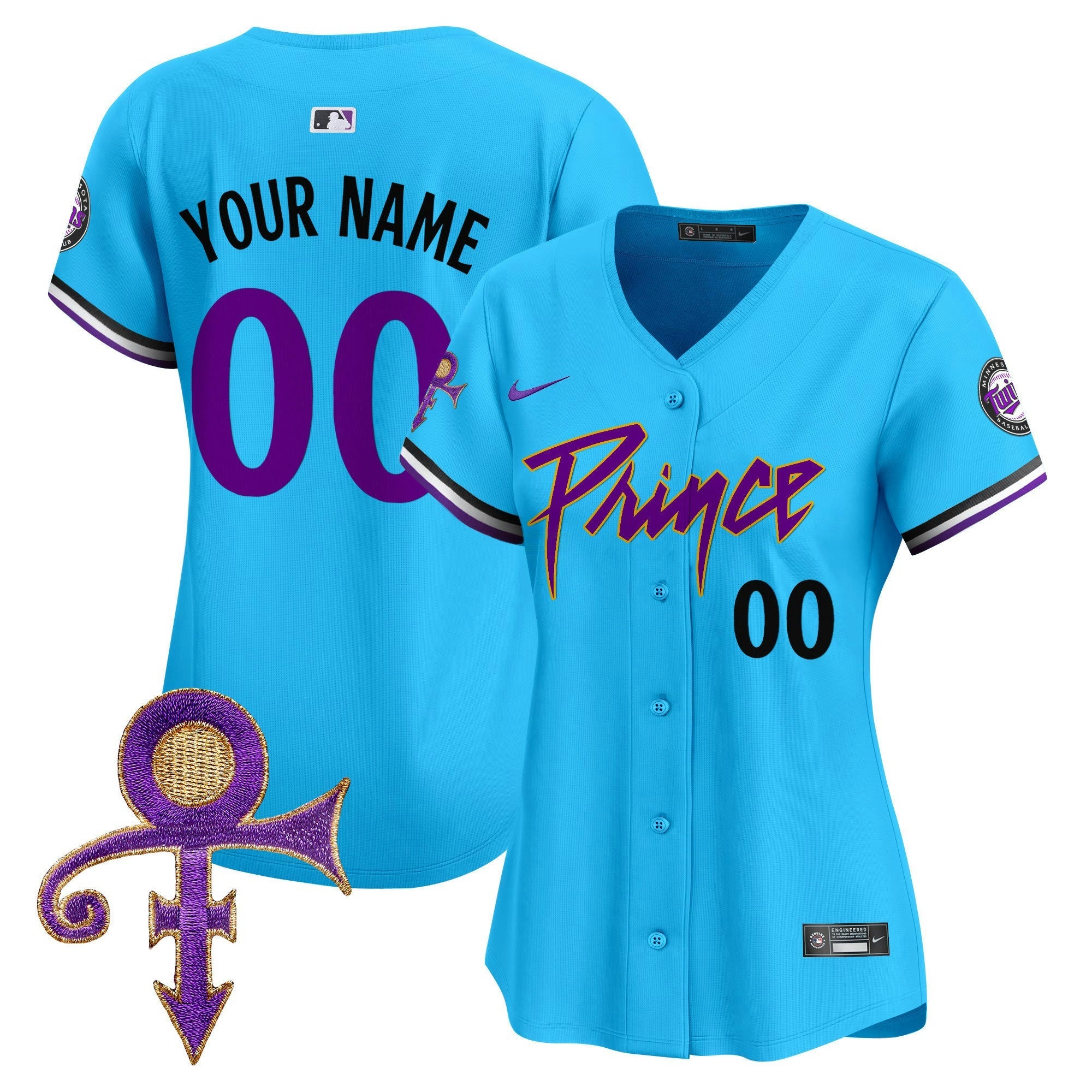 Camisa MLB Minnesota Prince Patch Vapor Premier Limited Jersey V4