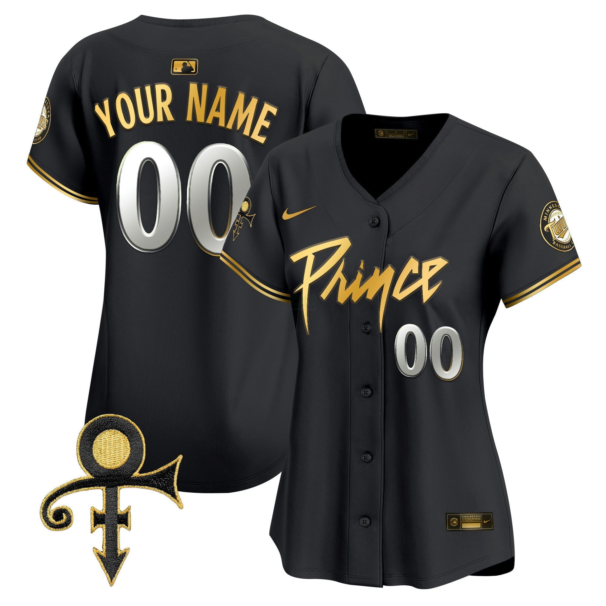 Camisa MLB Minnesota Prince Patch Vapor Premier Limited Jersey V4