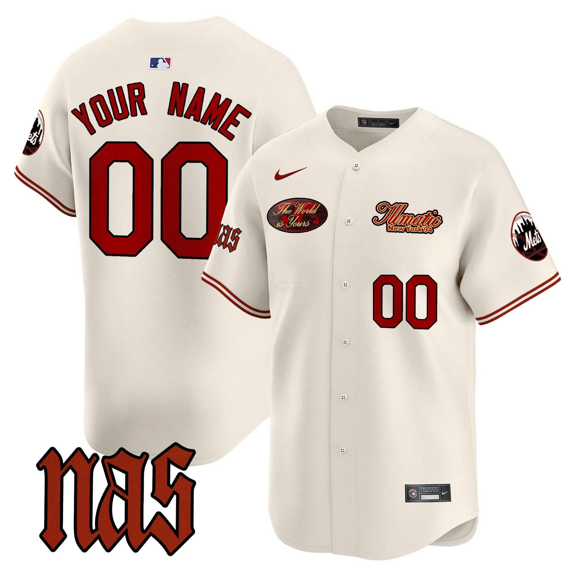 Camisa MLB Nas Illmatic Vapor Premier Limited Jersey V2
