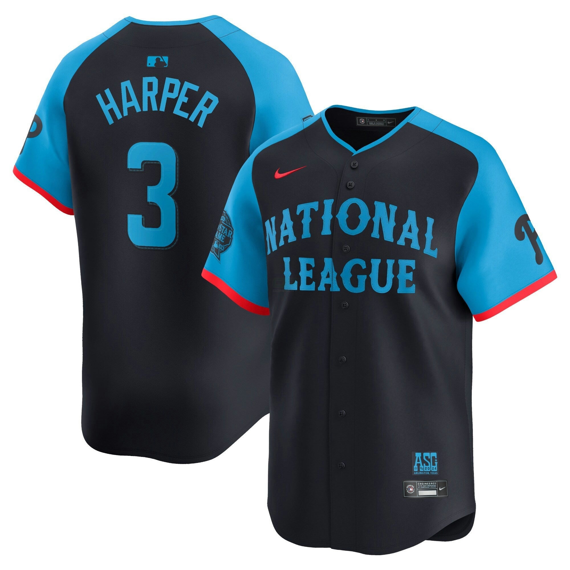 Camisa MLB National League 2024 All-Star Game Limited Jersey – Azul Marinho