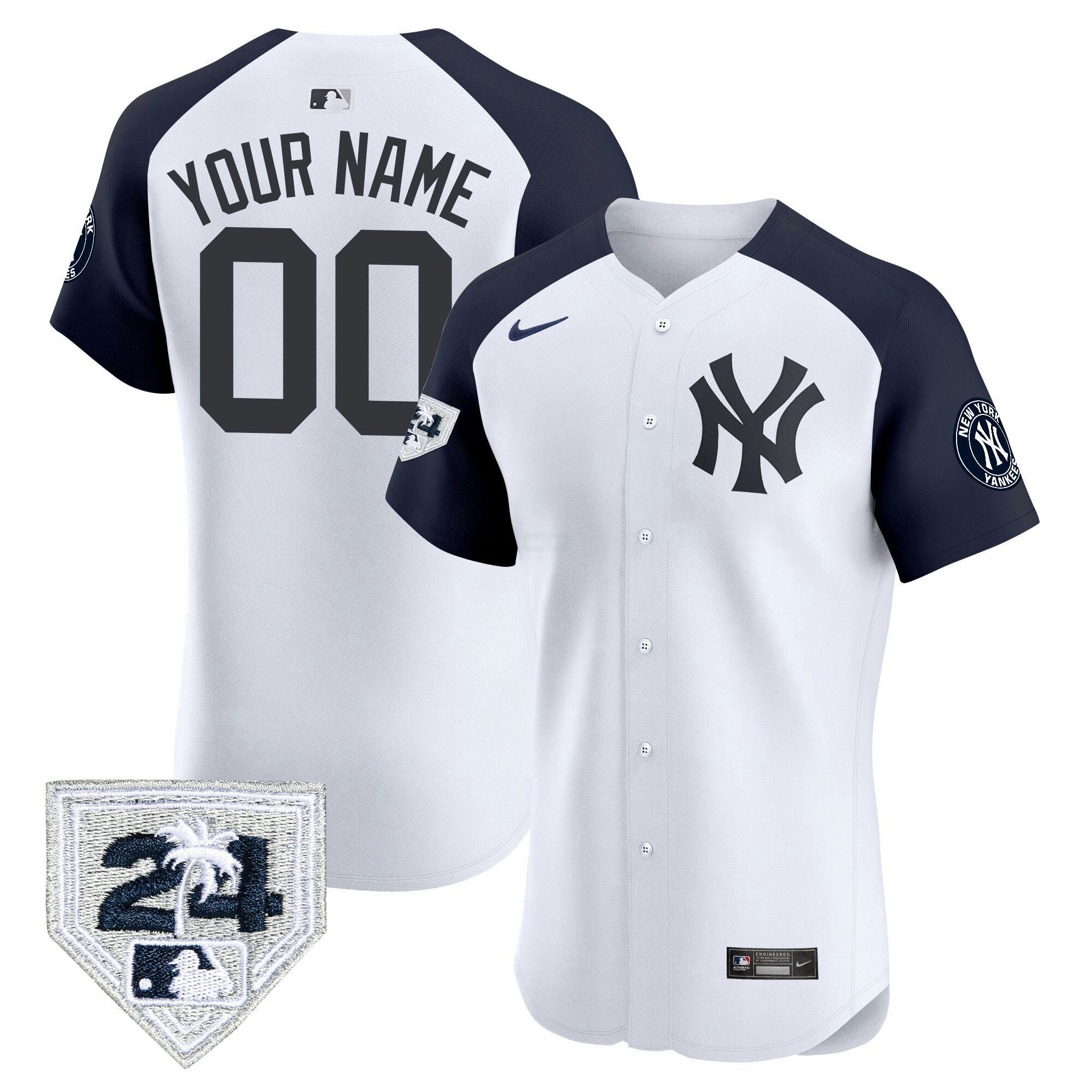 Camisa MLB New York 2024 Spring Training Patch Vapor Premier Elite Jersey V2