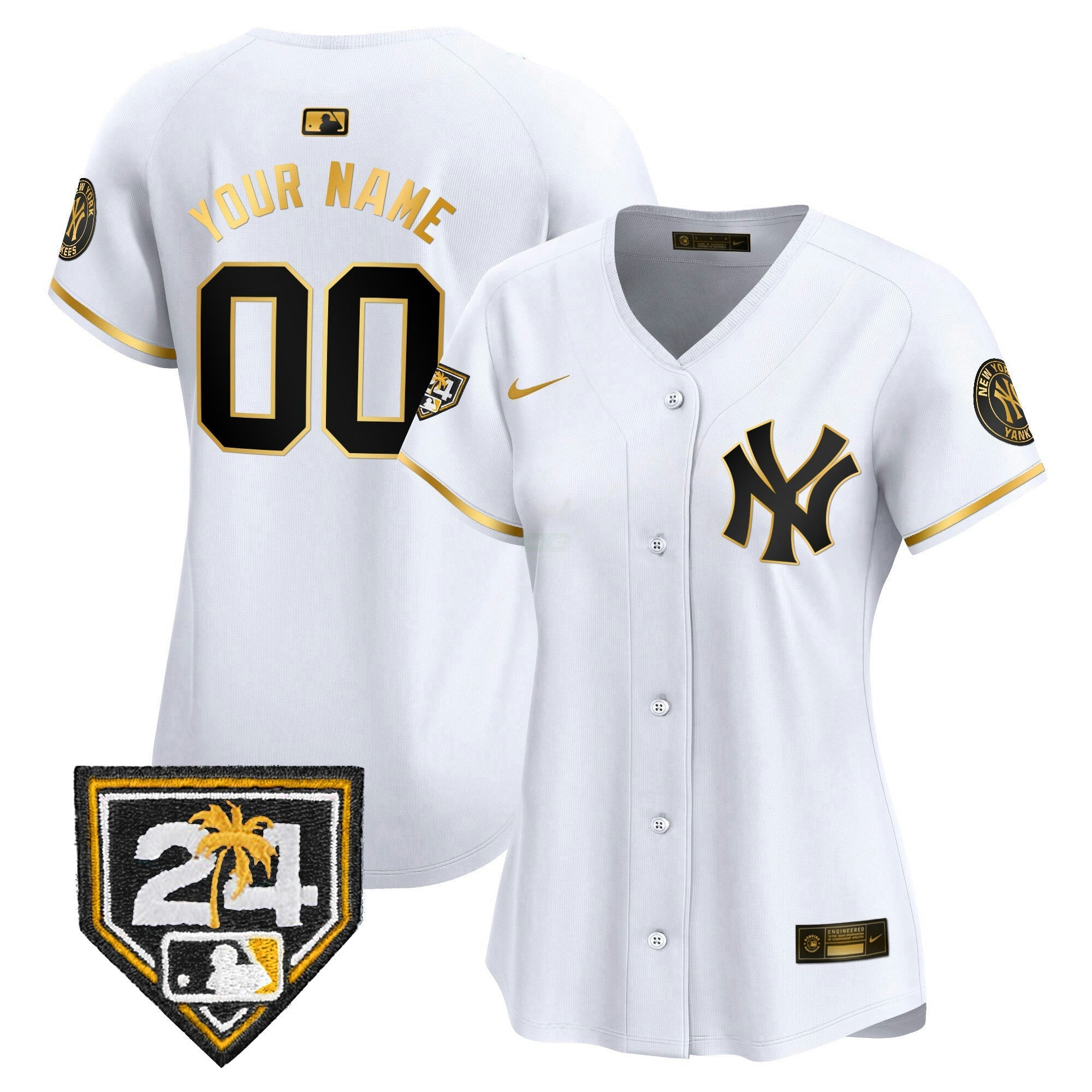 Camisa MLB New York 2024 Spring Training Patch Vapor Premier Elite Jersey V2