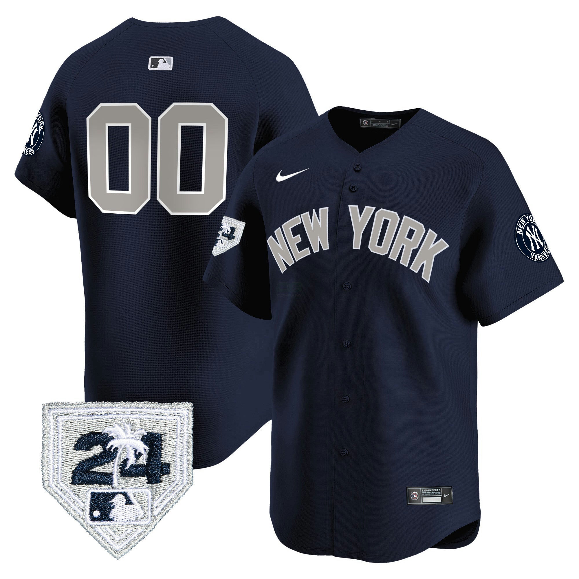 Camisa MLB New York 2024 Spring Training Patch Vapor Premier Limited Jersey V4