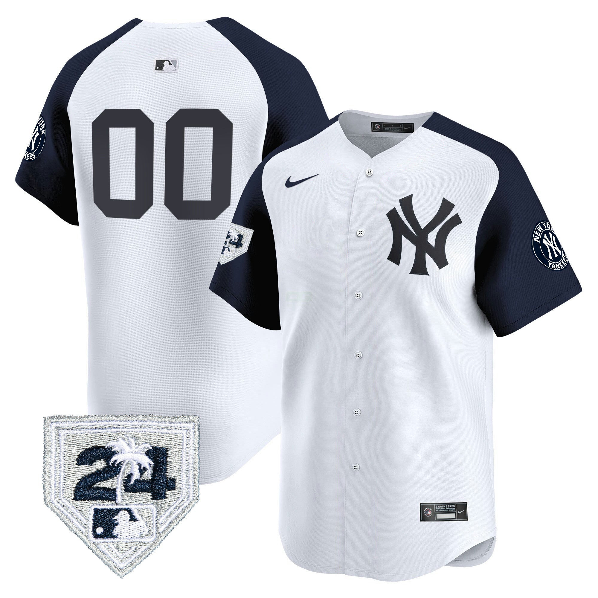 Camisa MLB New York 2024 Spring Training Patch Vapor Premier Limited Jersey V4