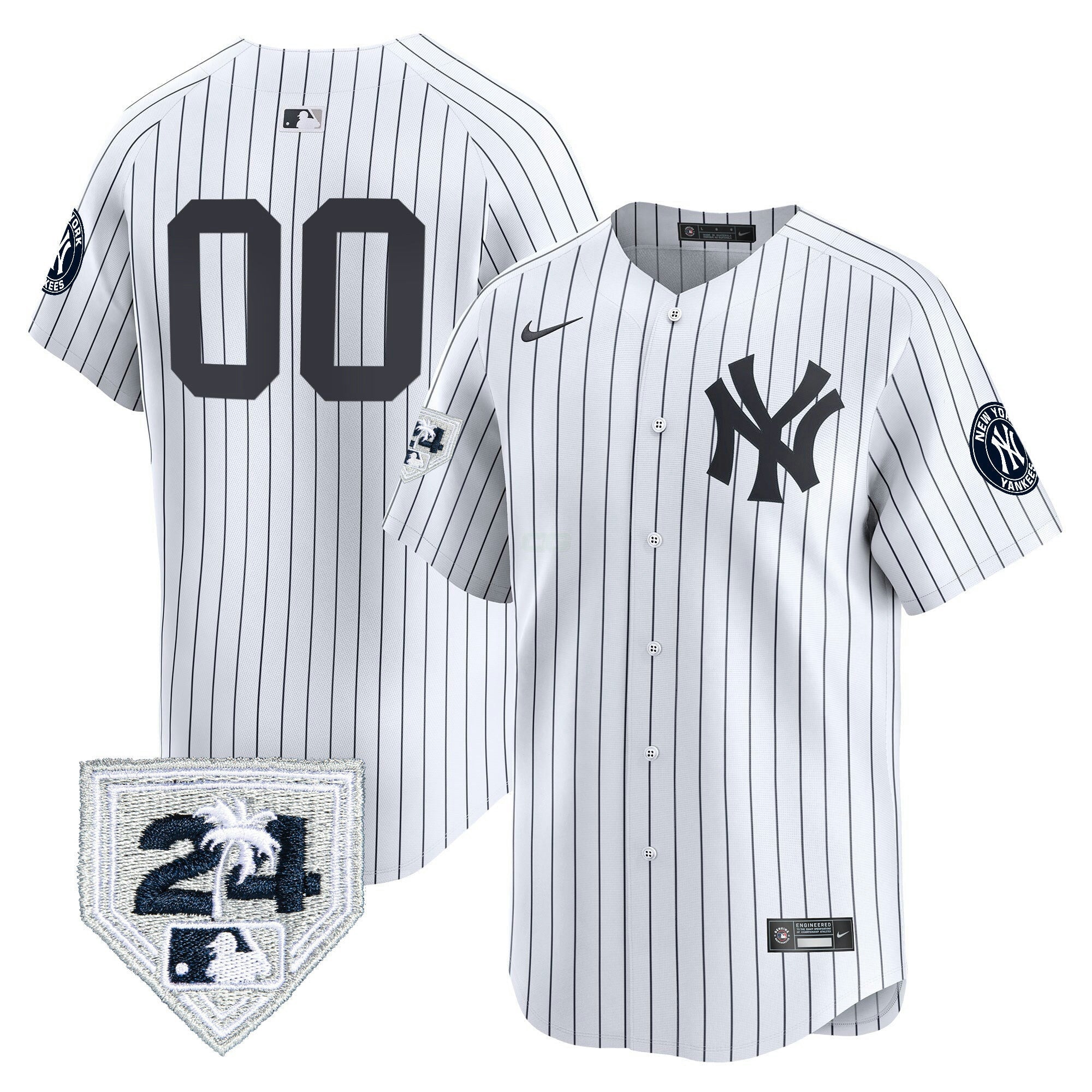 Camisa MLB New York 2024 Spring Training Patch Vapor Premier Limited Jersey V5