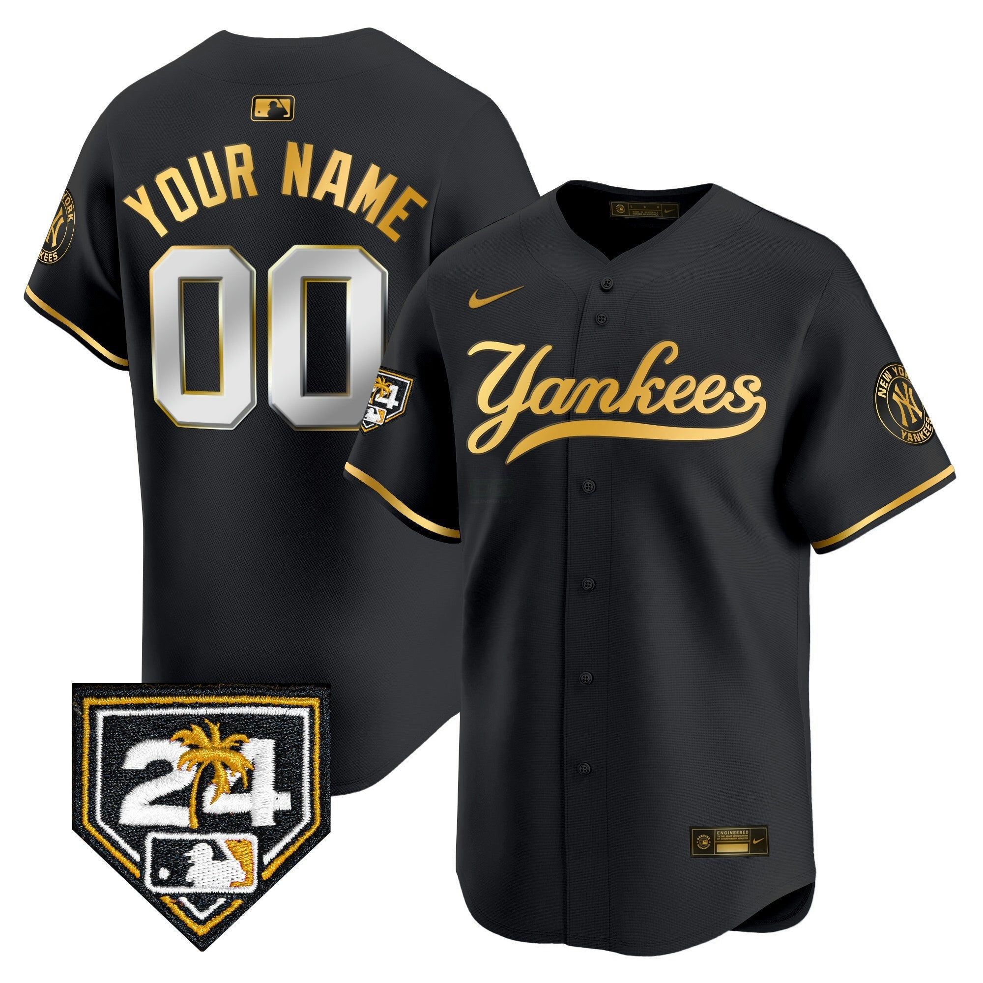 Camisa MLB New York 2024 Spring Training Patch Vapor Premier Limited Jersey V6