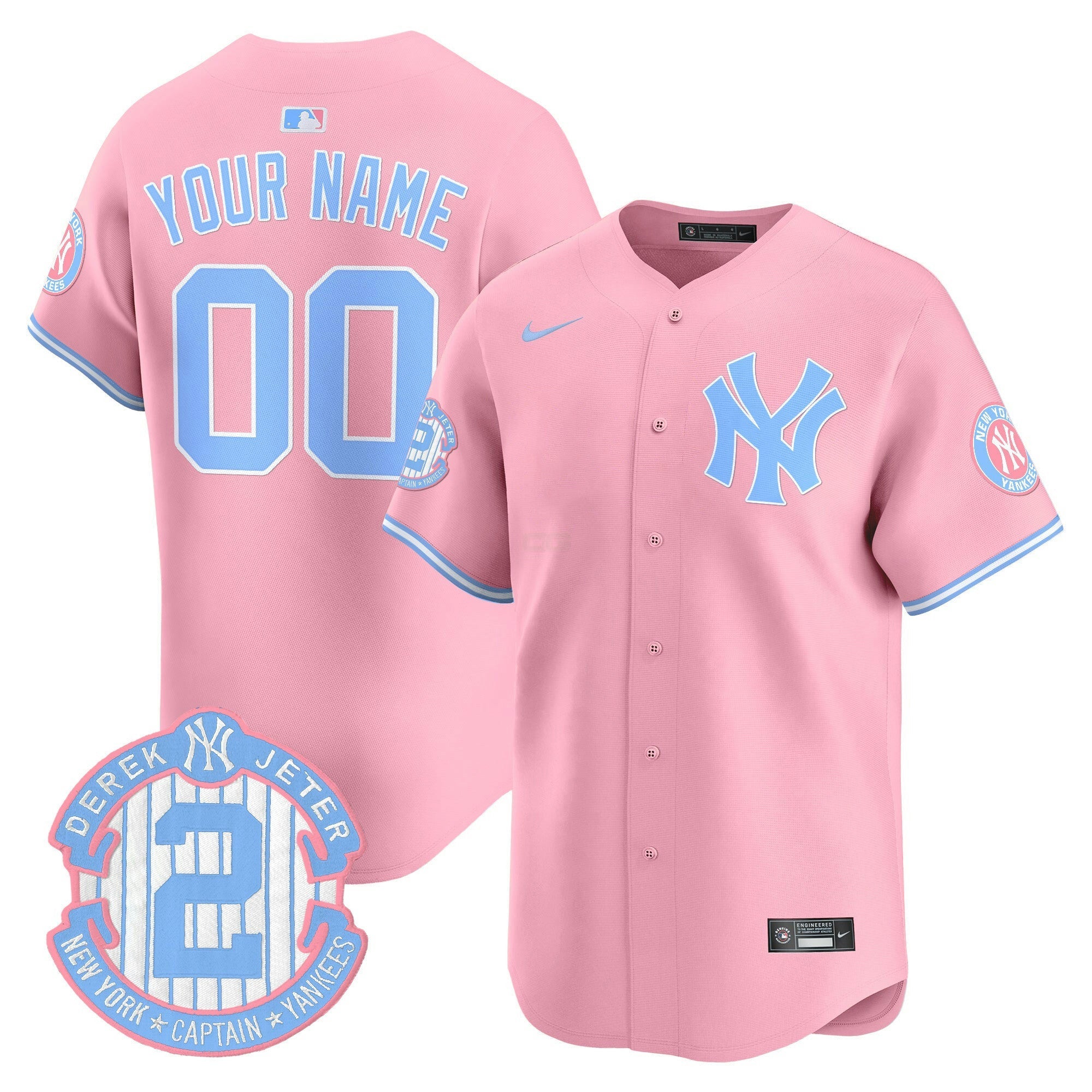 Camisa MLB New York Bubblegum Pink Vapor Premier Limited Jersey