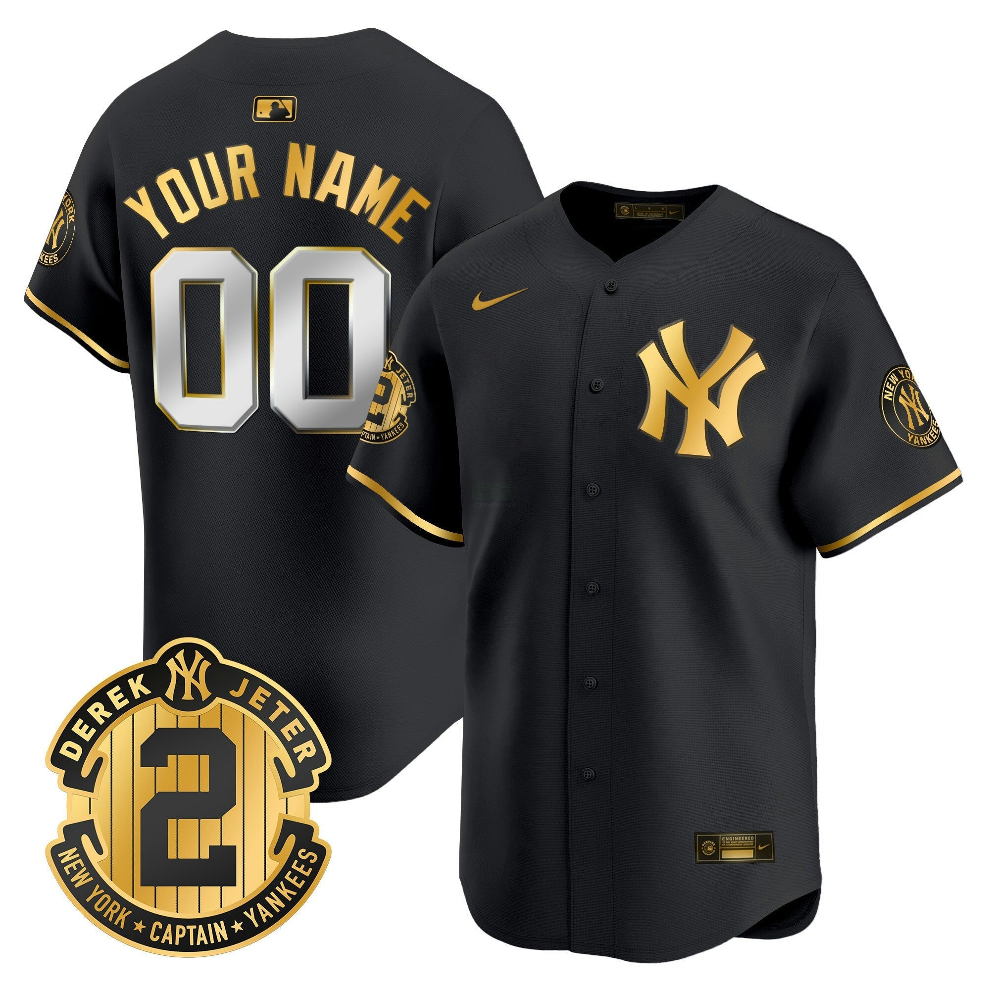 Camisa MLB New York Derek Jeter Patch Vapor Premier Limited Jersey
