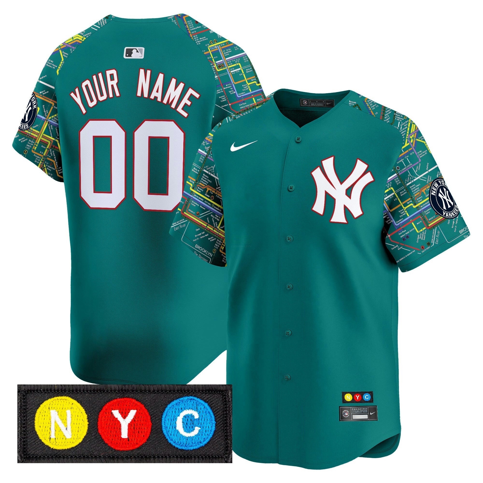 Camisa MLB New York Subway Style Vapor Premier Limited Jersey – Stitched