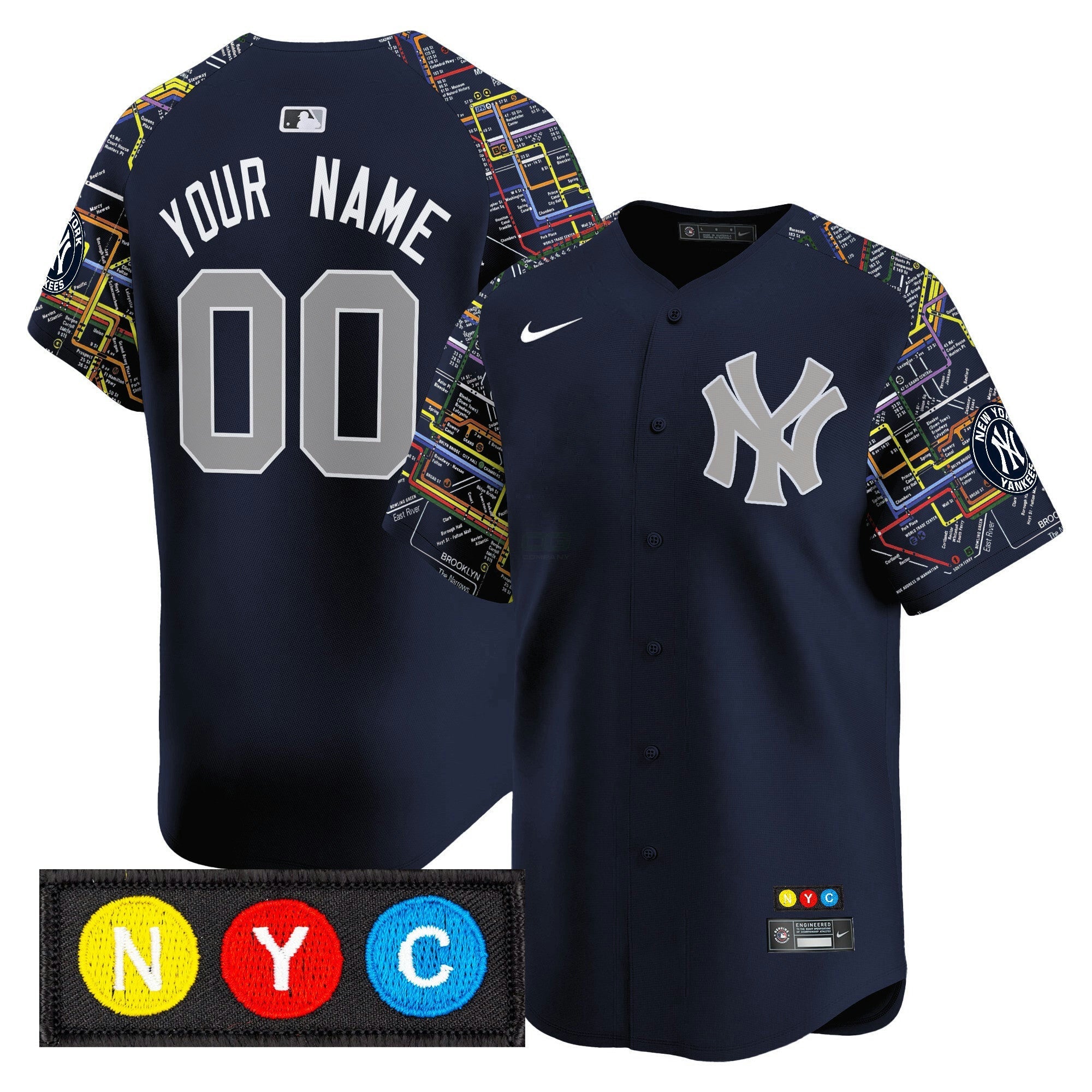 Camisa MLB New York Subway Style Vapor Premier Limited Jersey – Stitched