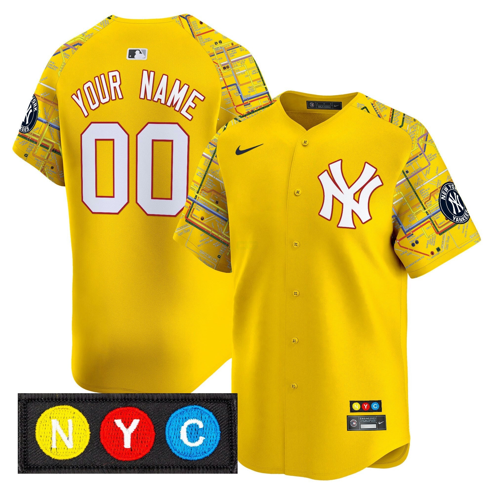 Camisa MLB New York Subway Style Vapor Premier Limited Jersey – Stitched