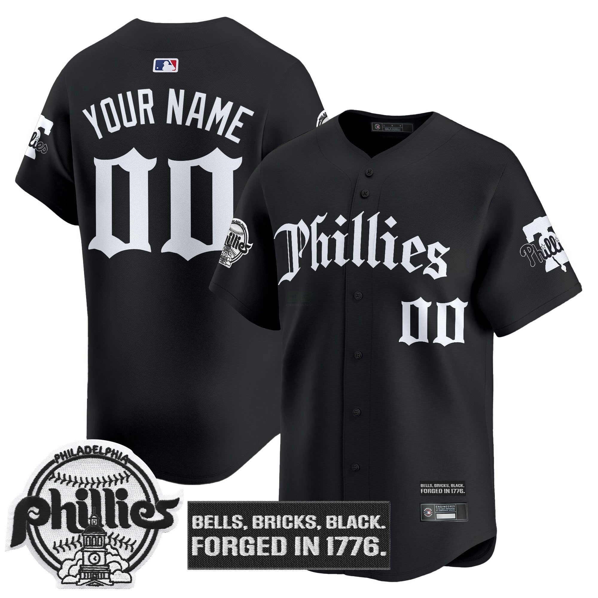 Camisa MLB Philadelphia ‘Gothic Liberty Edition’ Vapor Premier Limited Jersey