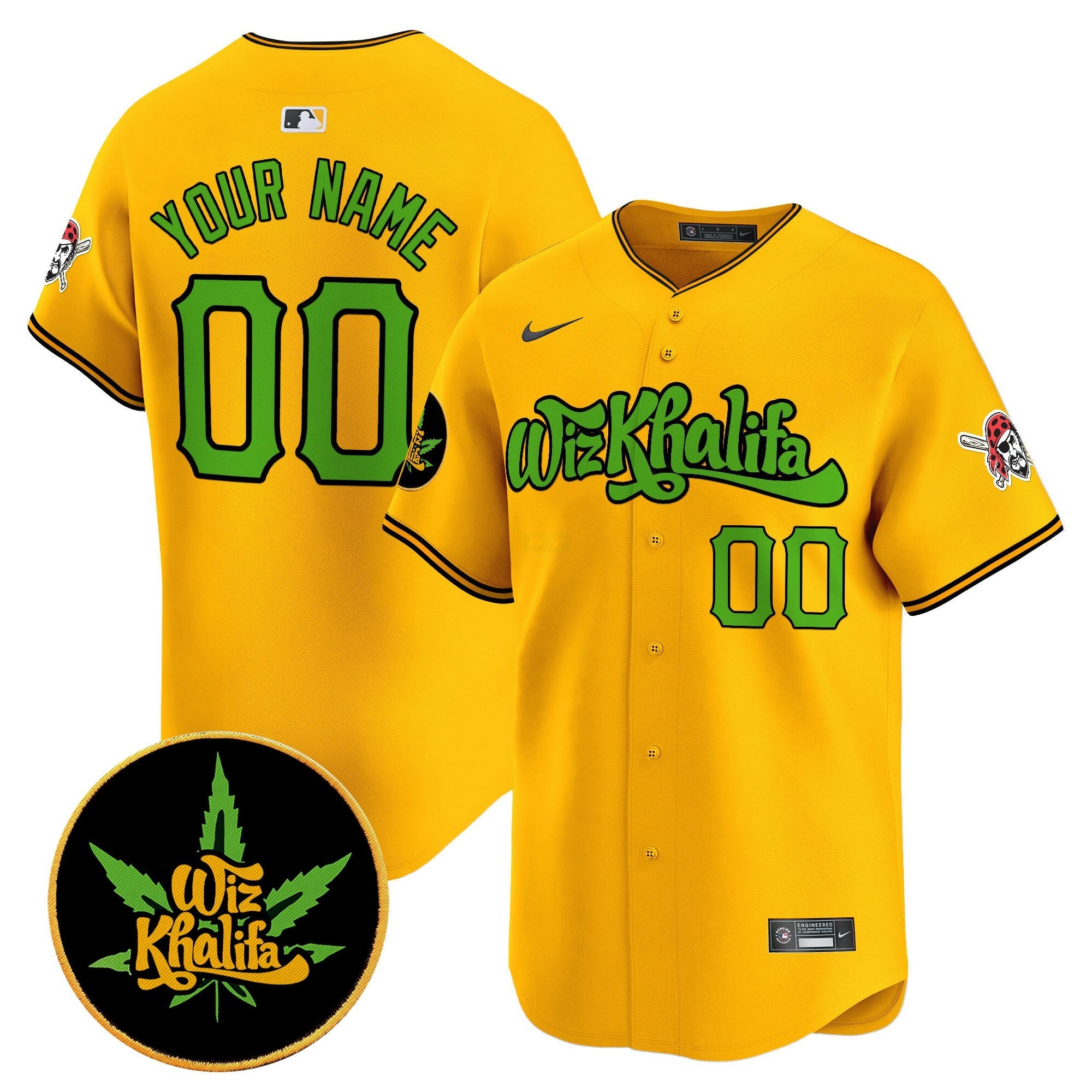 Camisa MLB Pittsburgh Wiz Khalifa Vapor Premier Limited Jersey