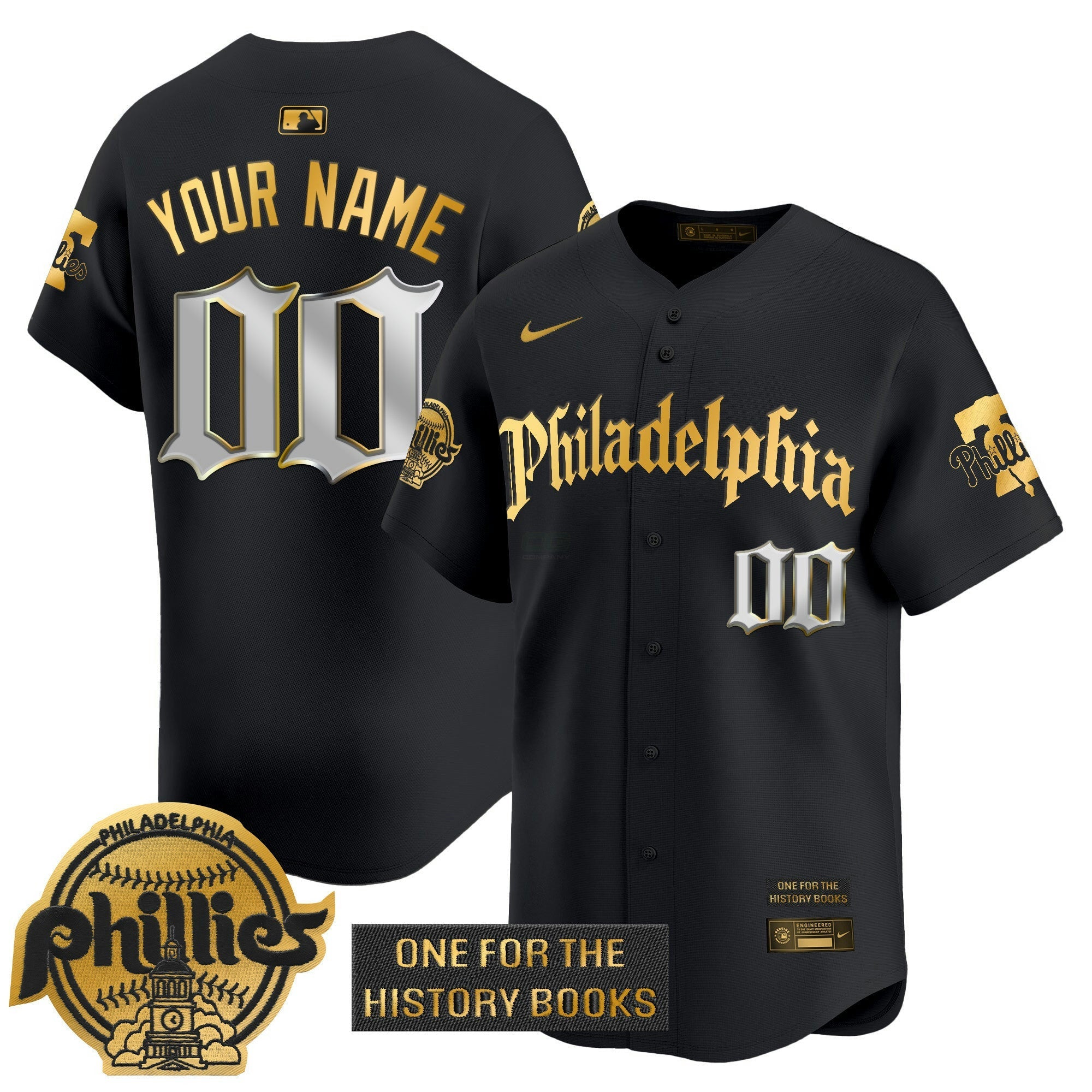 Camisa MLB ‘Retro Newspaper Edition’ Dourada Vapor Premier Limited Jersey