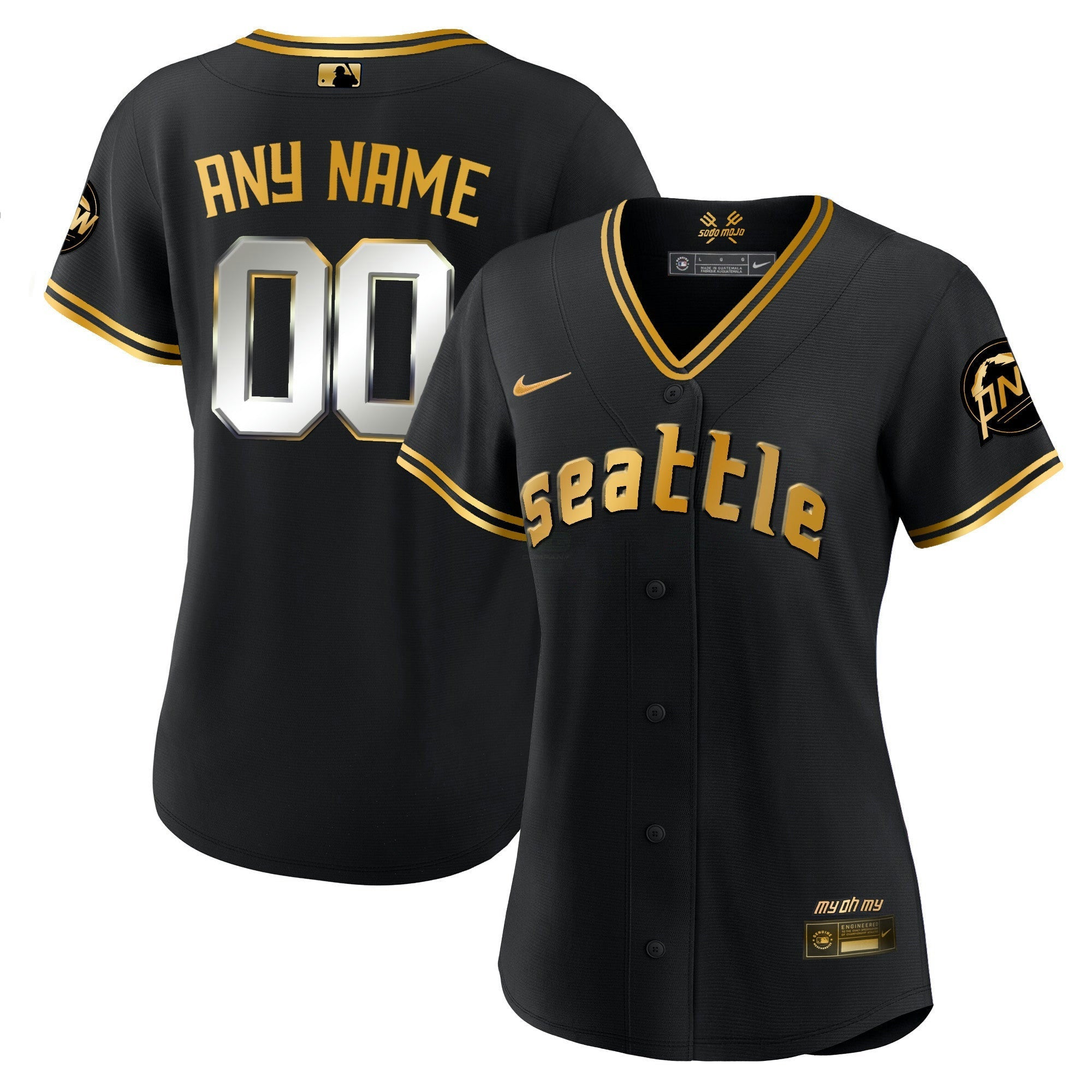 Camisa MLB Seattle 2023 City Connect Dourada Jersey