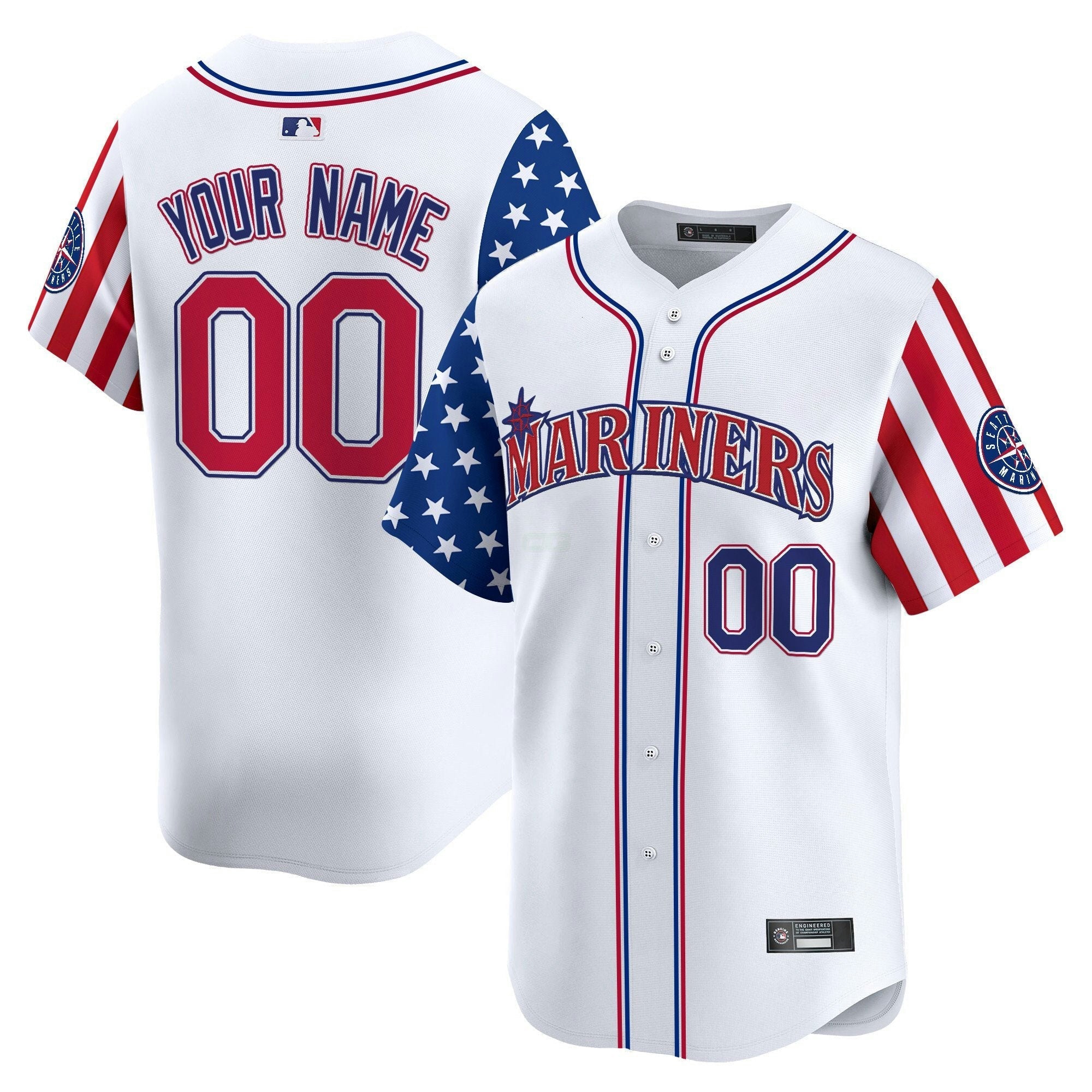 Camisa MLB Seattle 2025 Independence Day Vapor Premier Limited Jersey