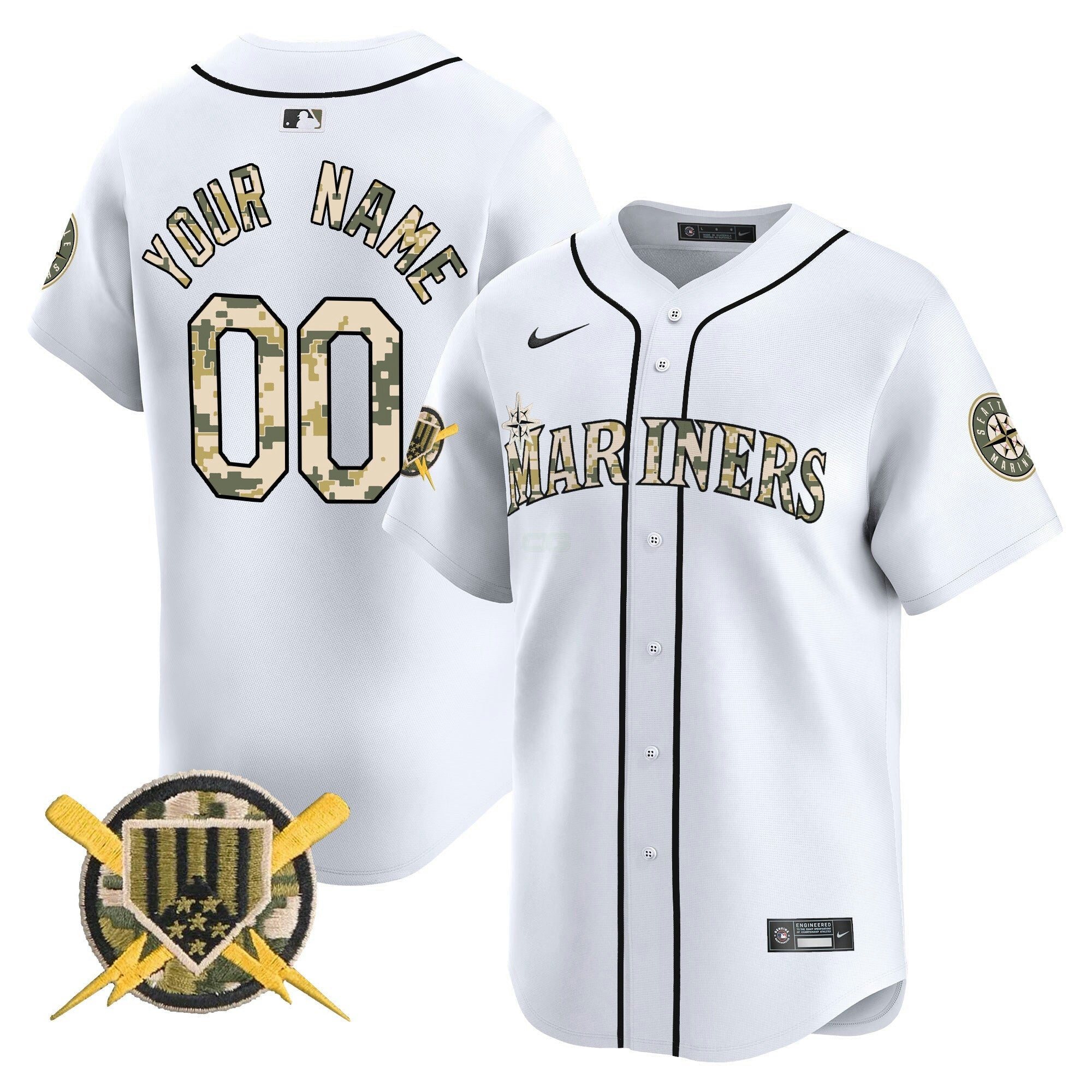 Camisa MLB Seattle Armed Forces Day Vapor Premier Limited Jersey