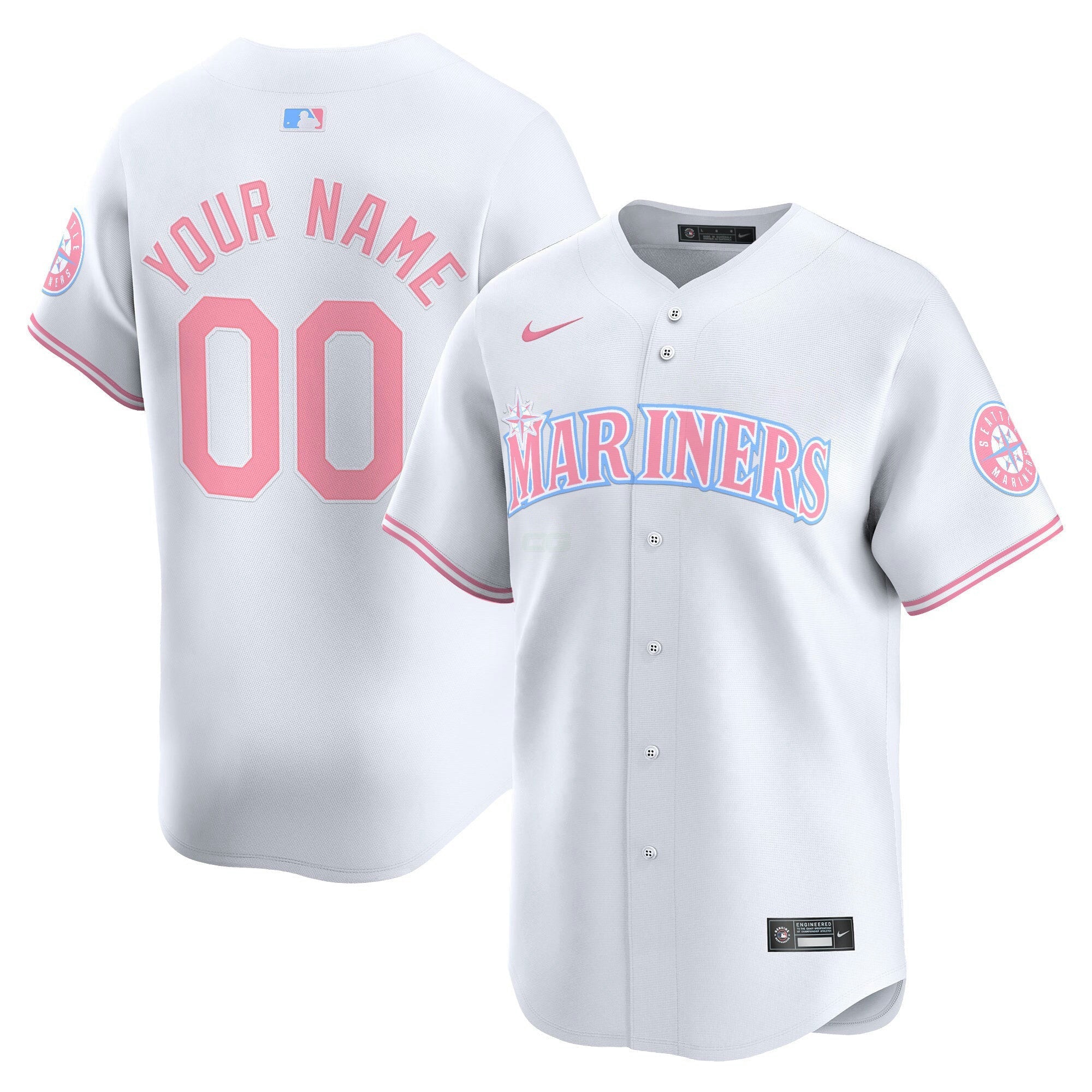 Camisa MLB Seattle Bubblegum Pink Vapor Premier Limited Jersey