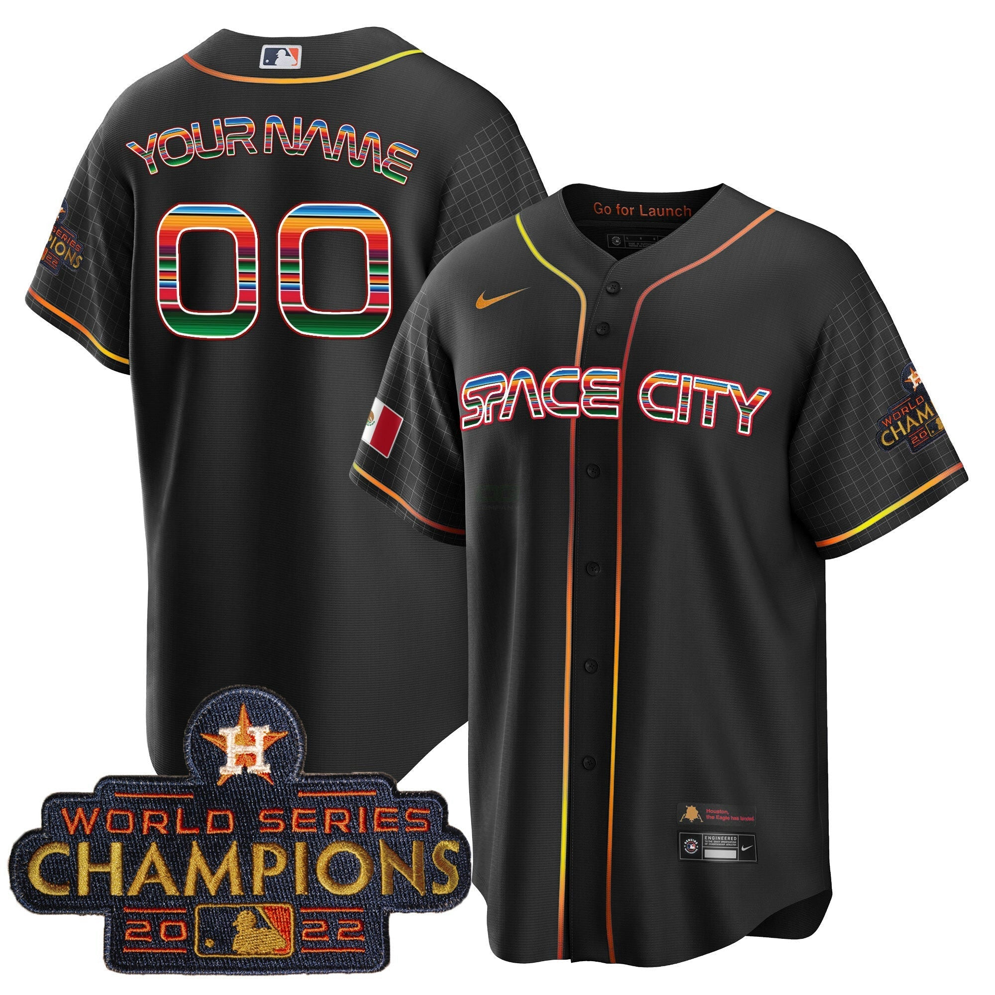 Camisa MLB Space City Mexico Cool Base Jersey