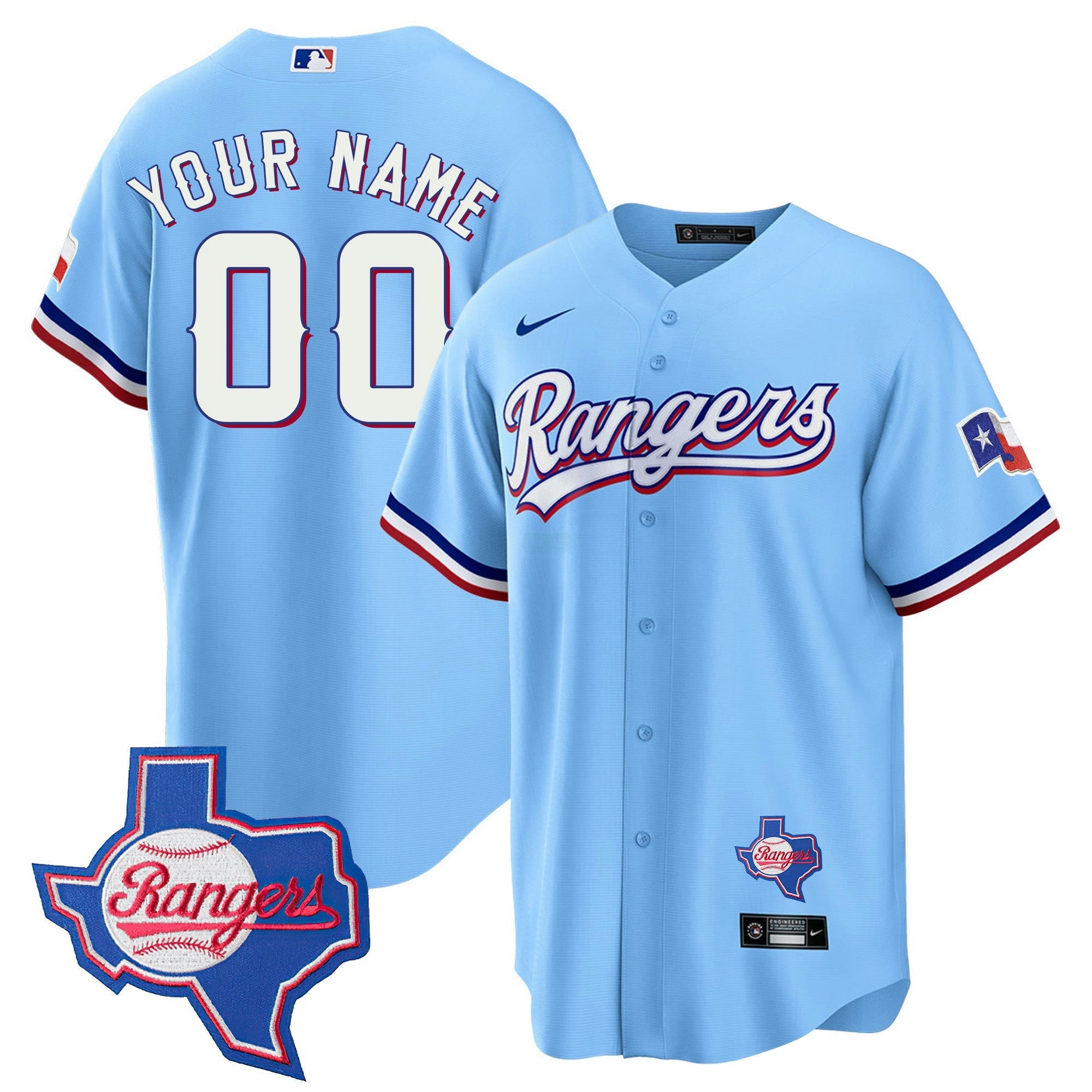 Camisa MLB Texas 2023 Cool Base Jersey – Texas Patch