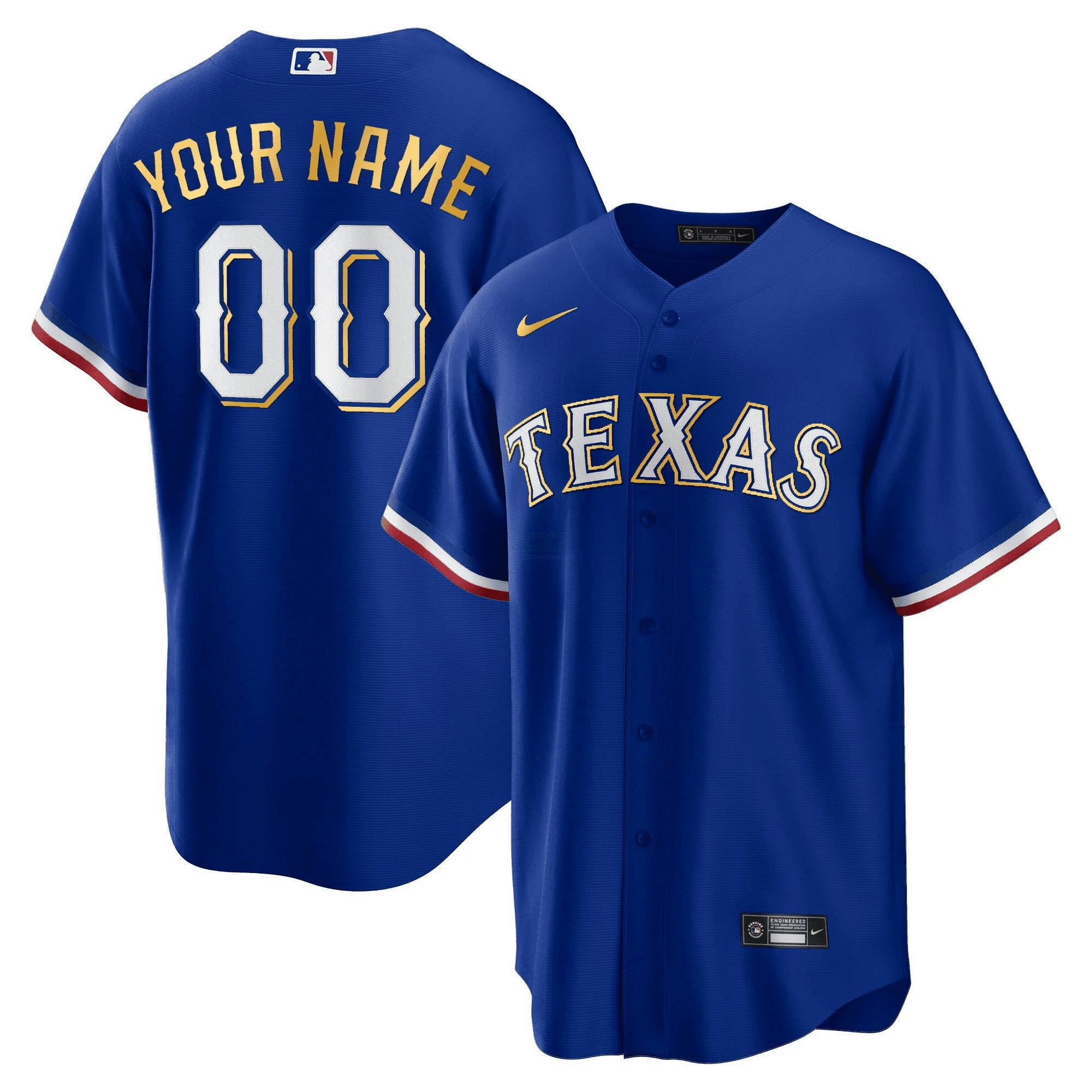 Camisa MLB Texas 2023 Dourada Trim Jersey