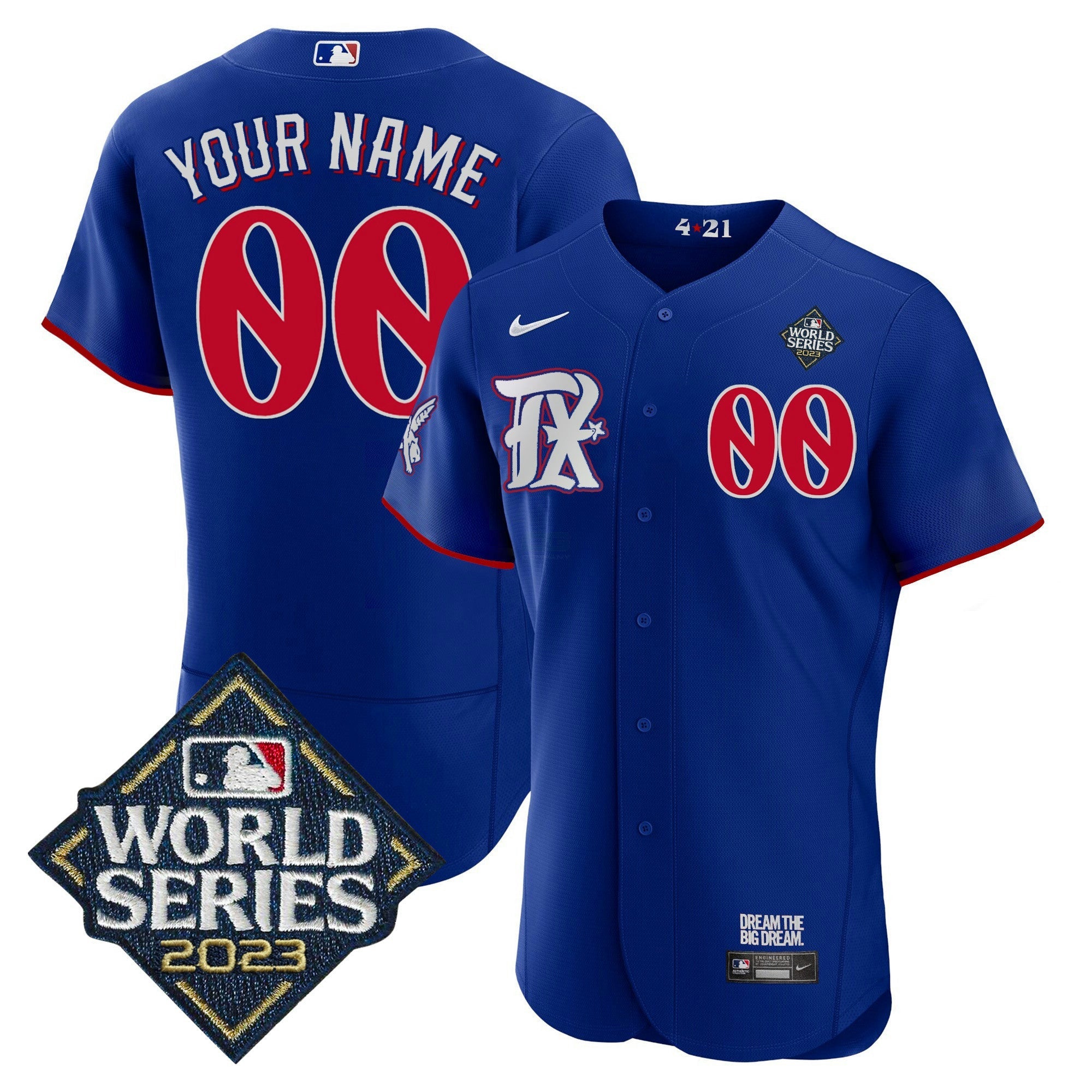 Camisa MLB Texas 2023 World Series City Connect Flex Base Jersey
