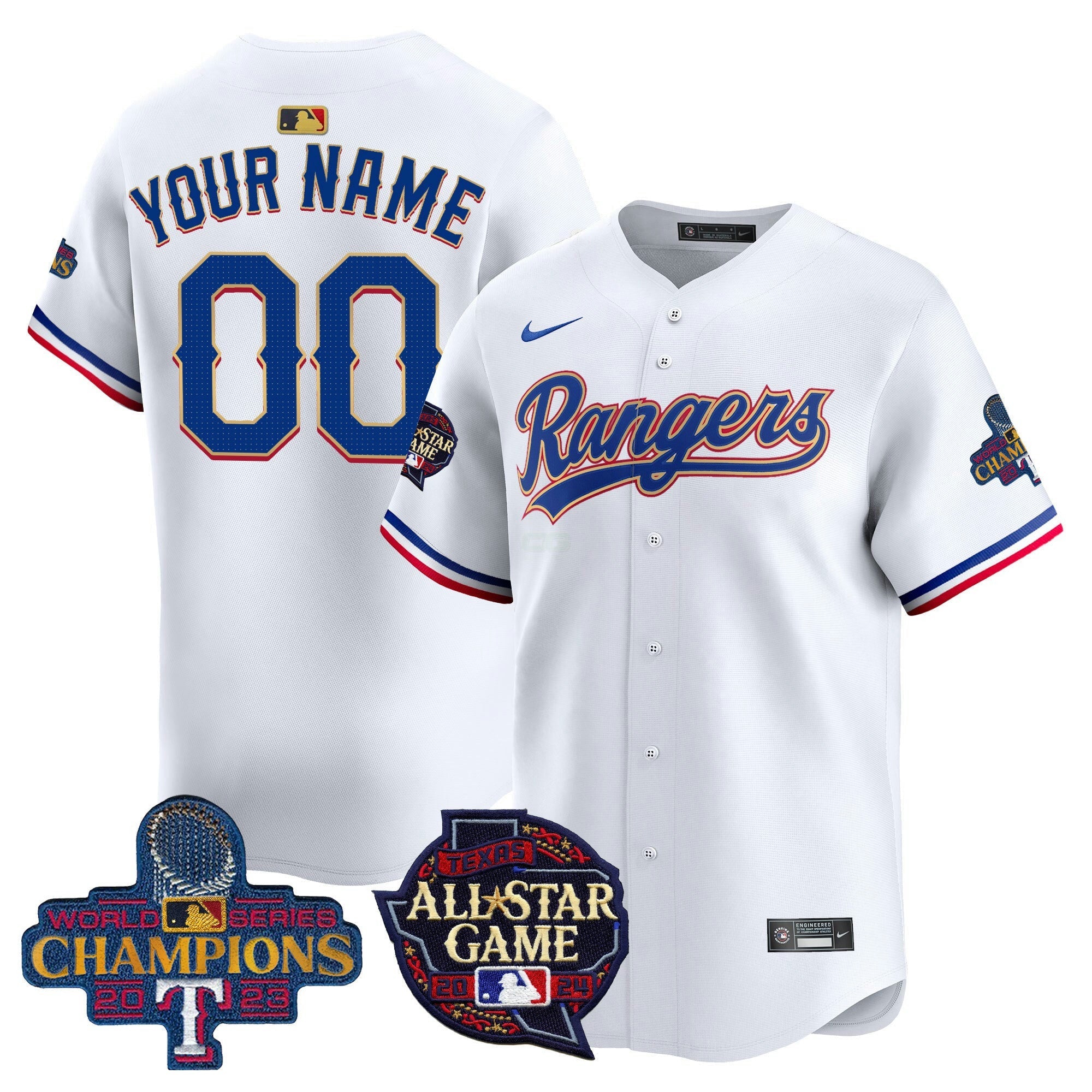 Camisa MLB Texas 2024 All Star Game Patch Vapor Premier Limited Jersey