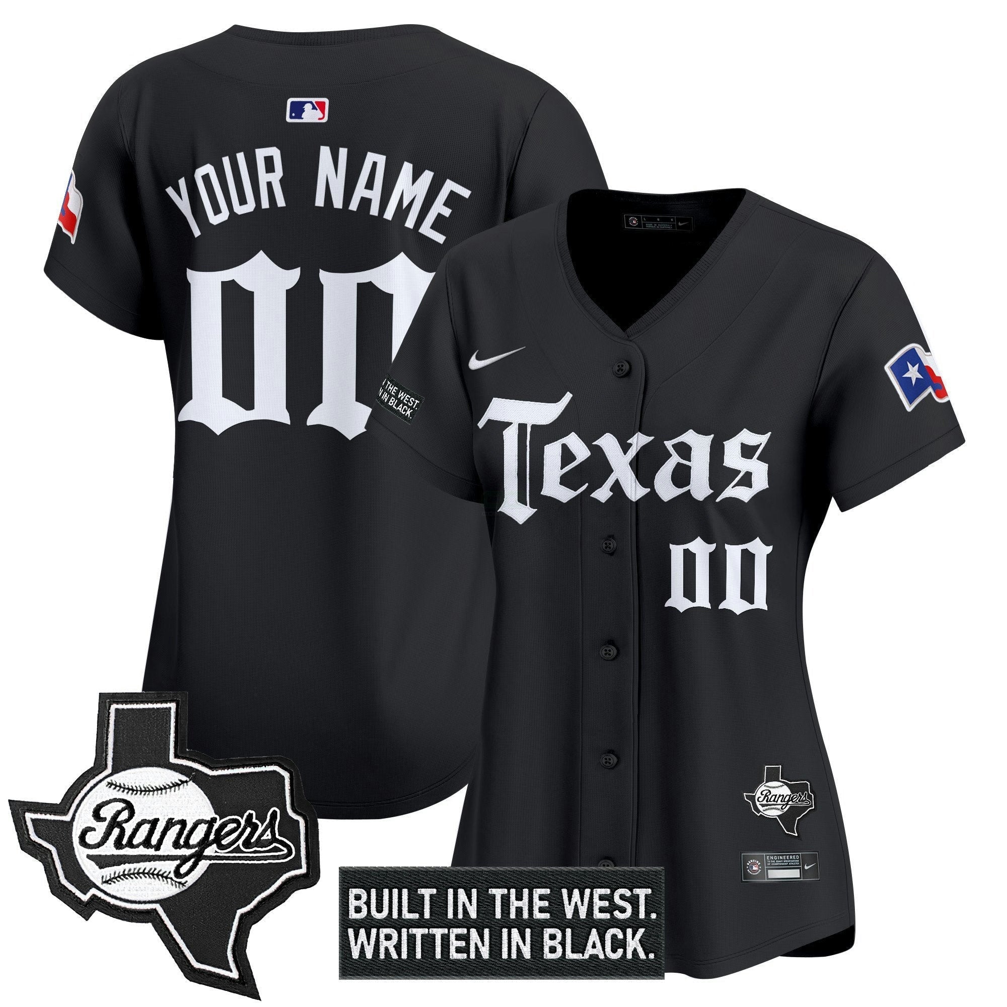 Camisa MLB Texas ‘Gothic Frontier Edition’ Vapor Premier Limited Jersey