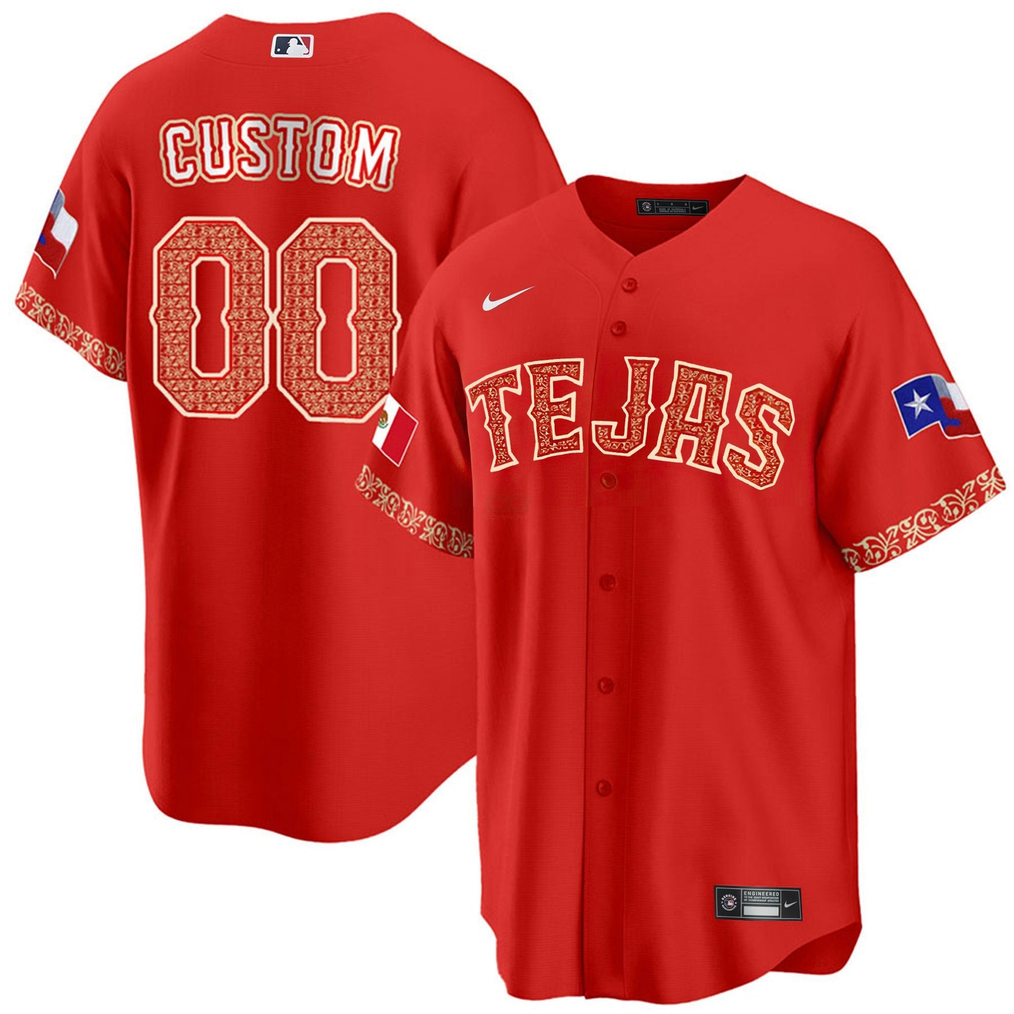 Camisa MLB Texas Mexican Jersey V2