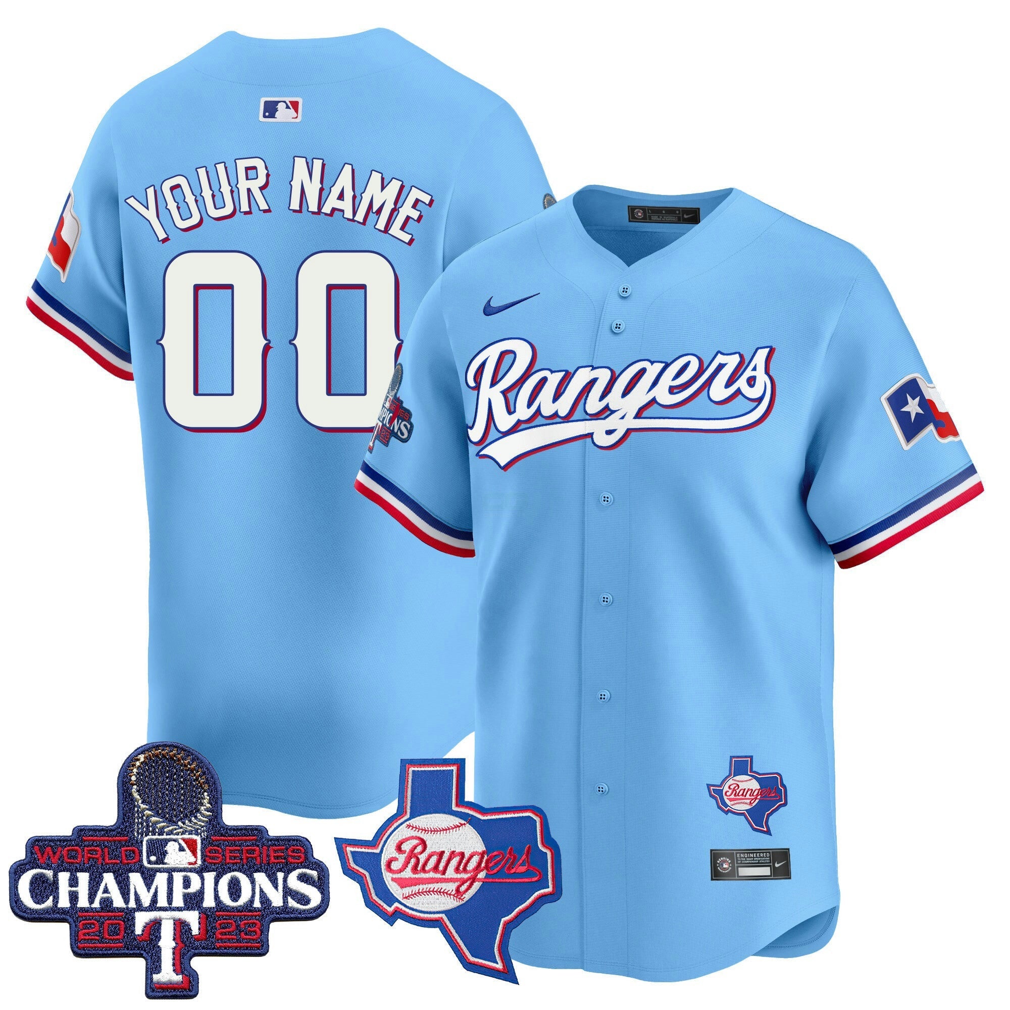 Camisa MLB Texas World Series Champions Vapor Premier Limited Jersey V2