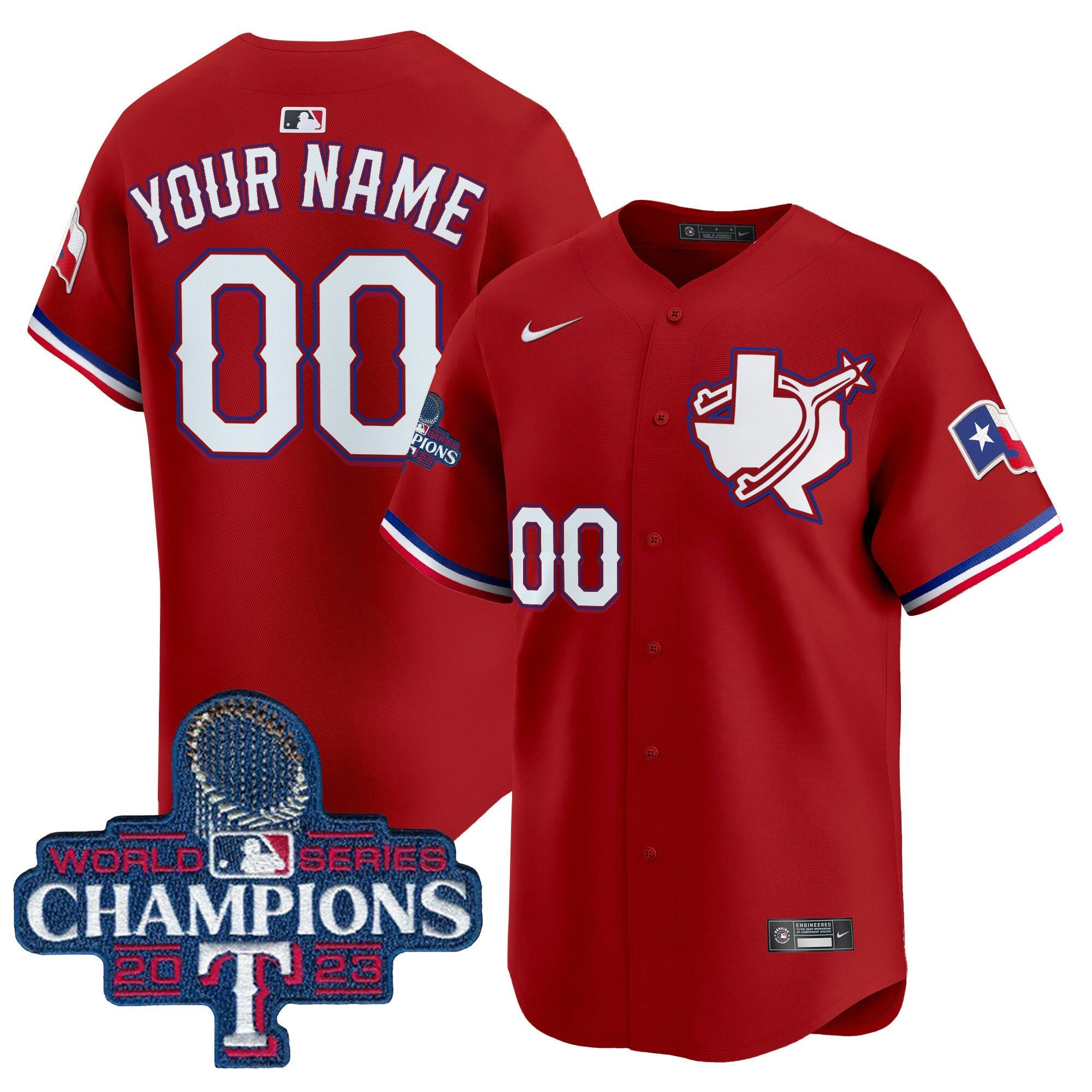 Camisa MLB Texas World Series Champions Vapor Premier Limited Jersey V3