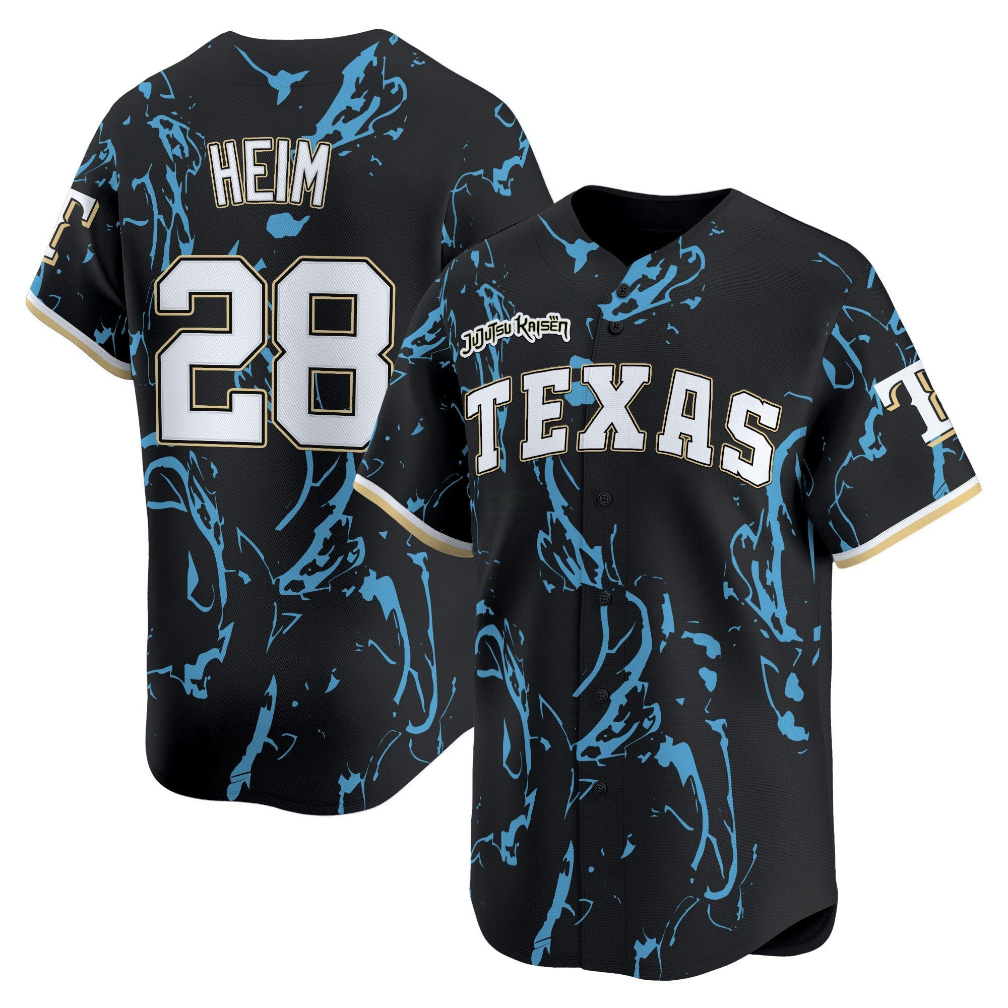 Camisa MLB Texas x Jujutsu Kaisen Vapor Premier Limited Jersey