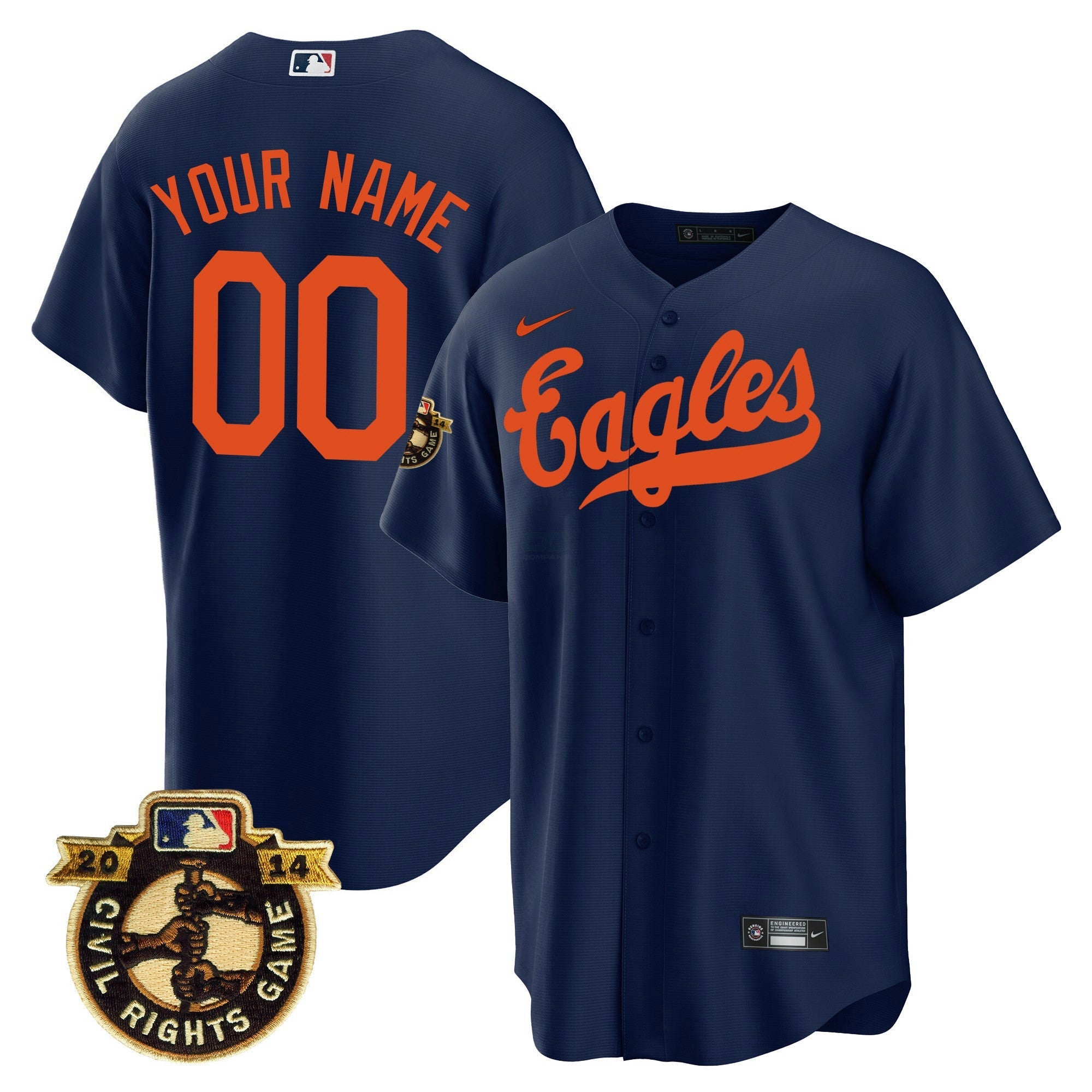 Camisa MLB Throwback 1950 Houston Eagles Jersey